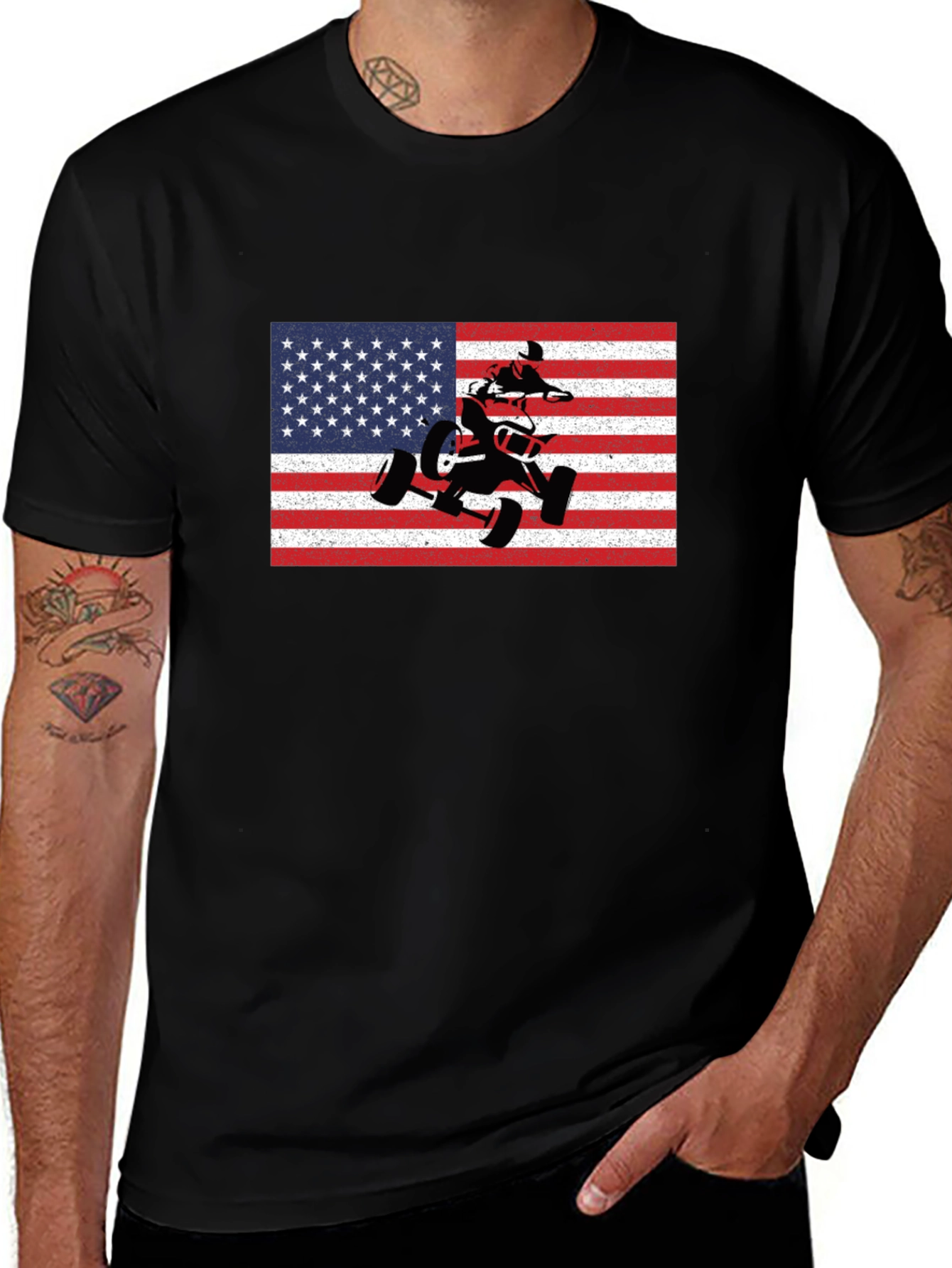 American Flag ATV T-Shirt