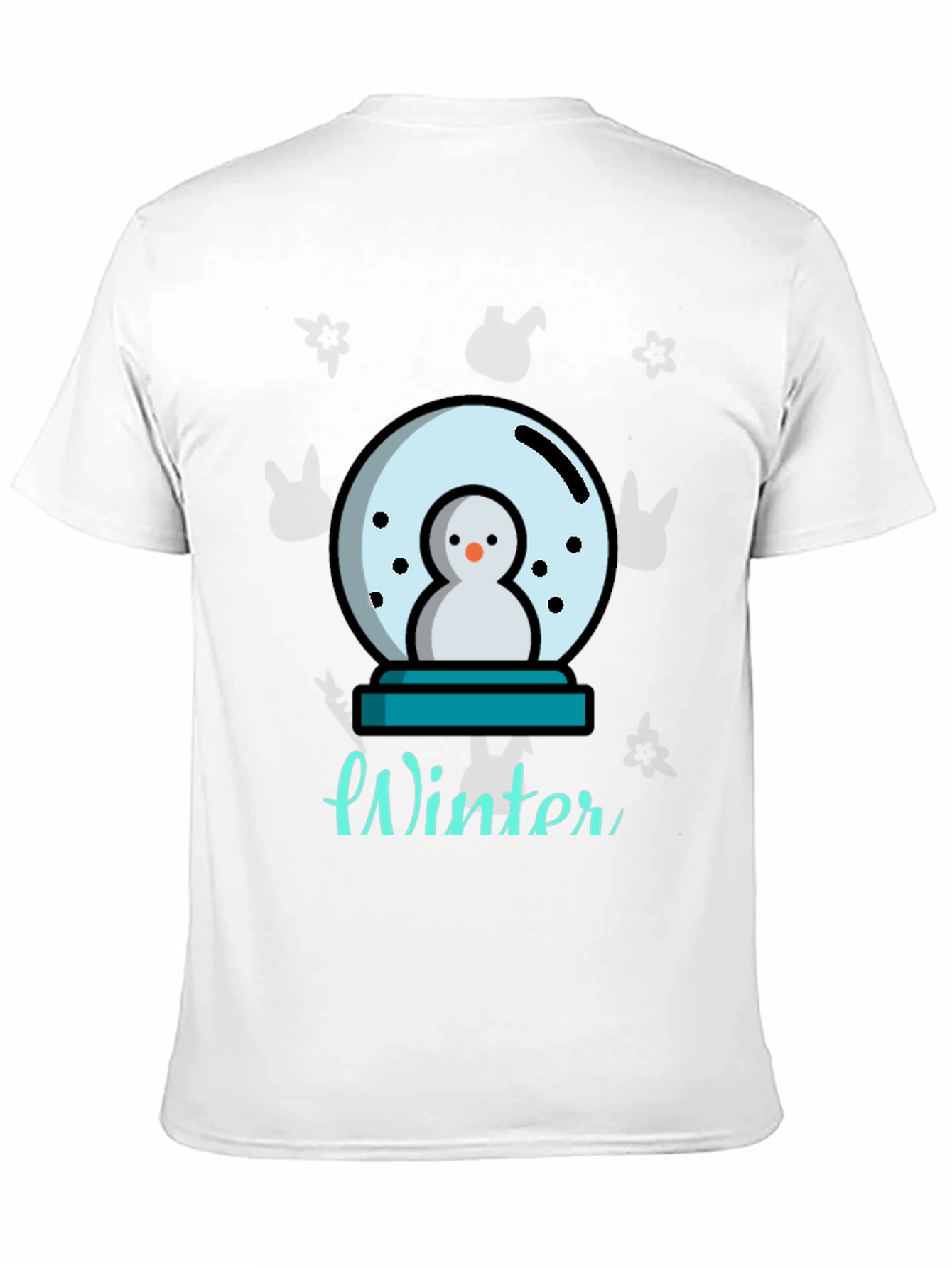 Winter Snow Globe Graphic Tee - Black