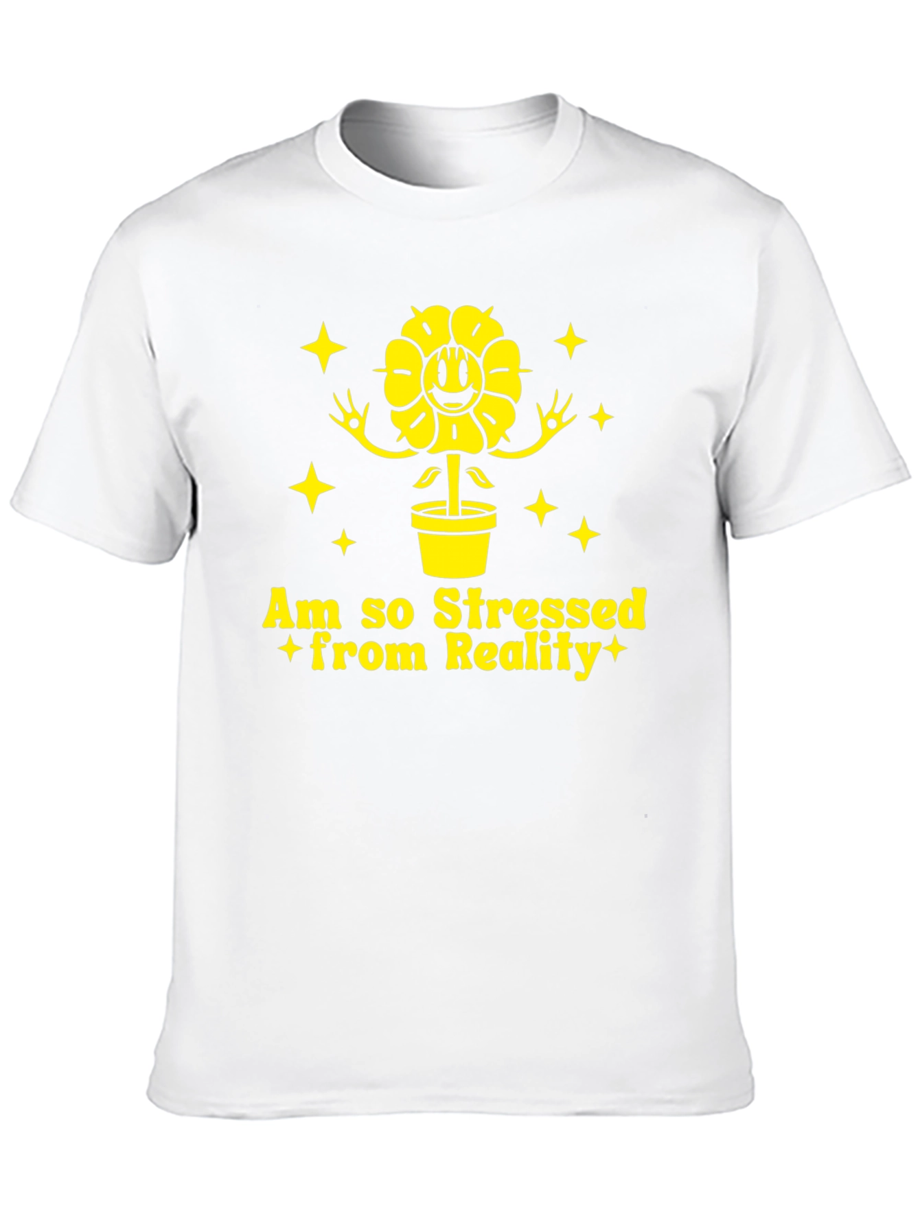 Stressed From Reality Black T-Shirt