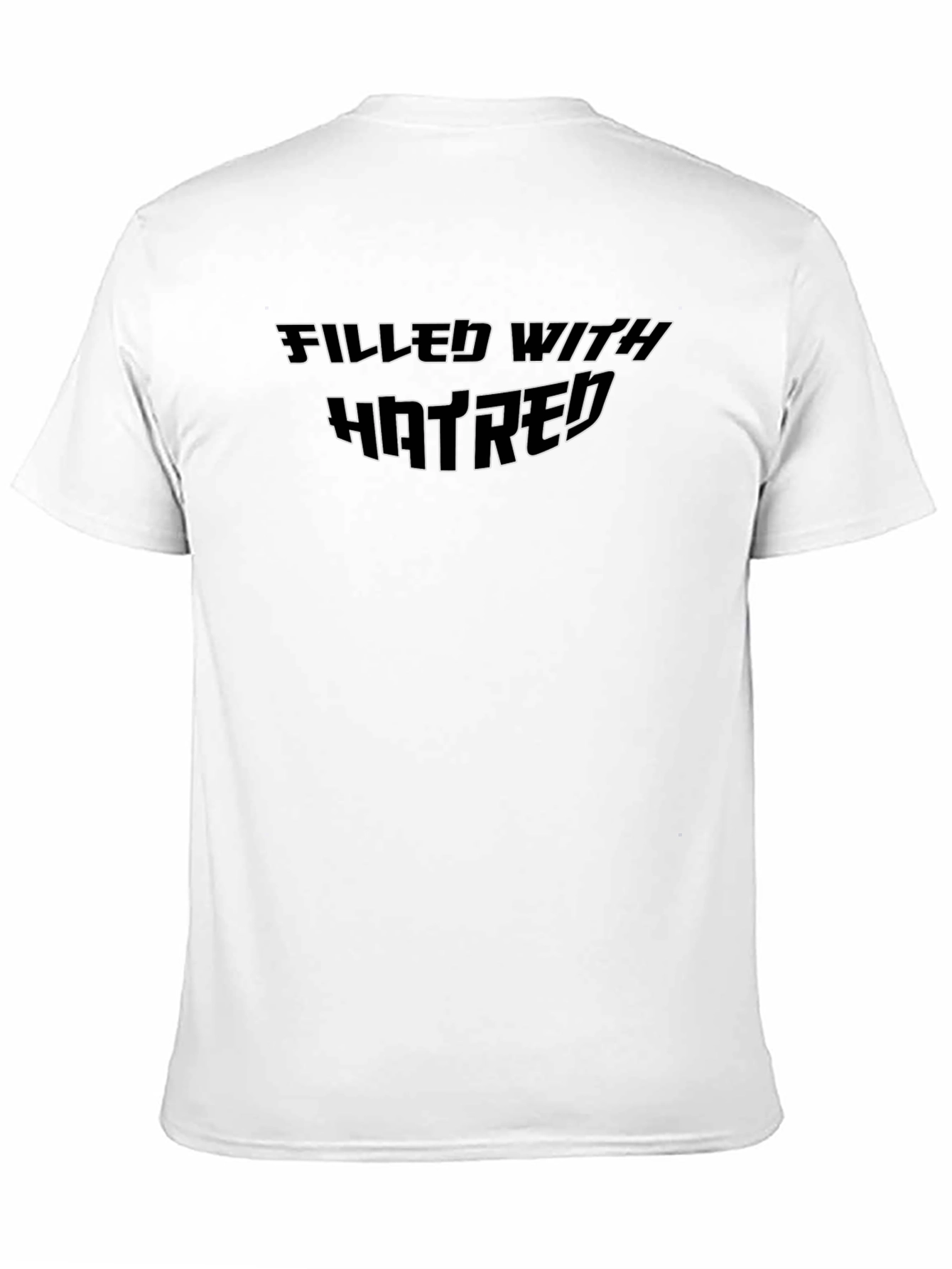 Filled With Hatred Graphic Tee - Black T-Shirt