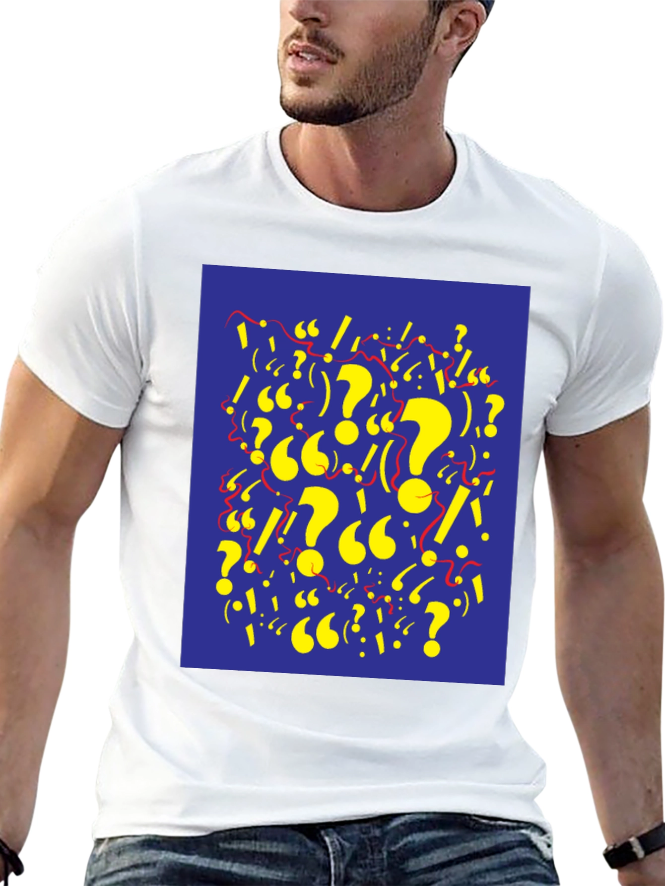 Question & Exclamation Mark Graphic Tee