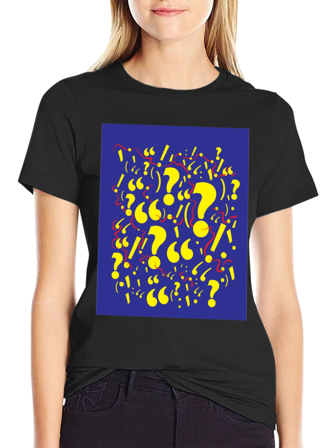 Question & Exclamation Mark Graphic Tee
