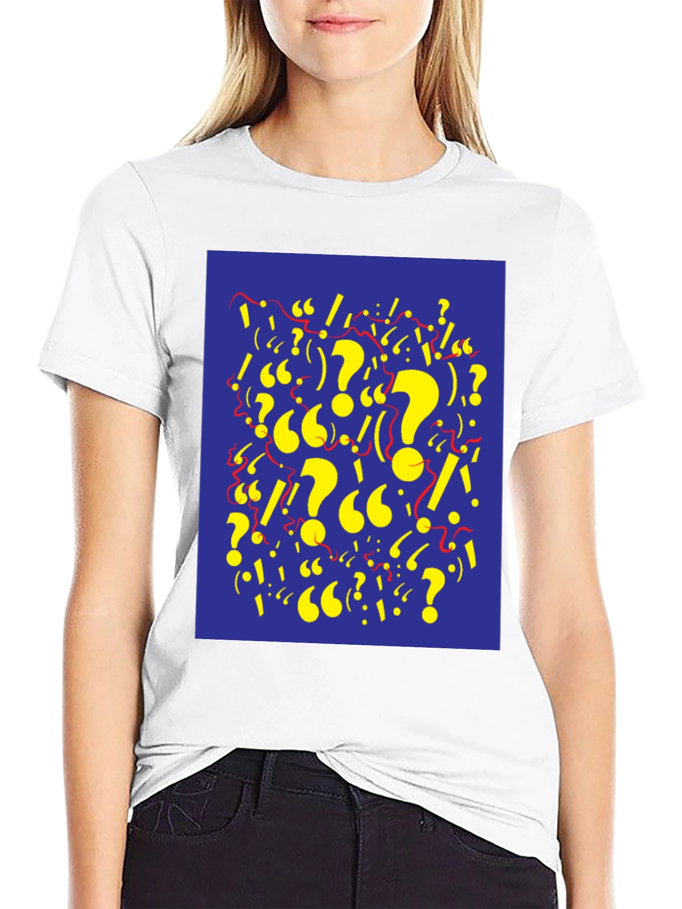 Question & Exclamation Mark Graphic Tee