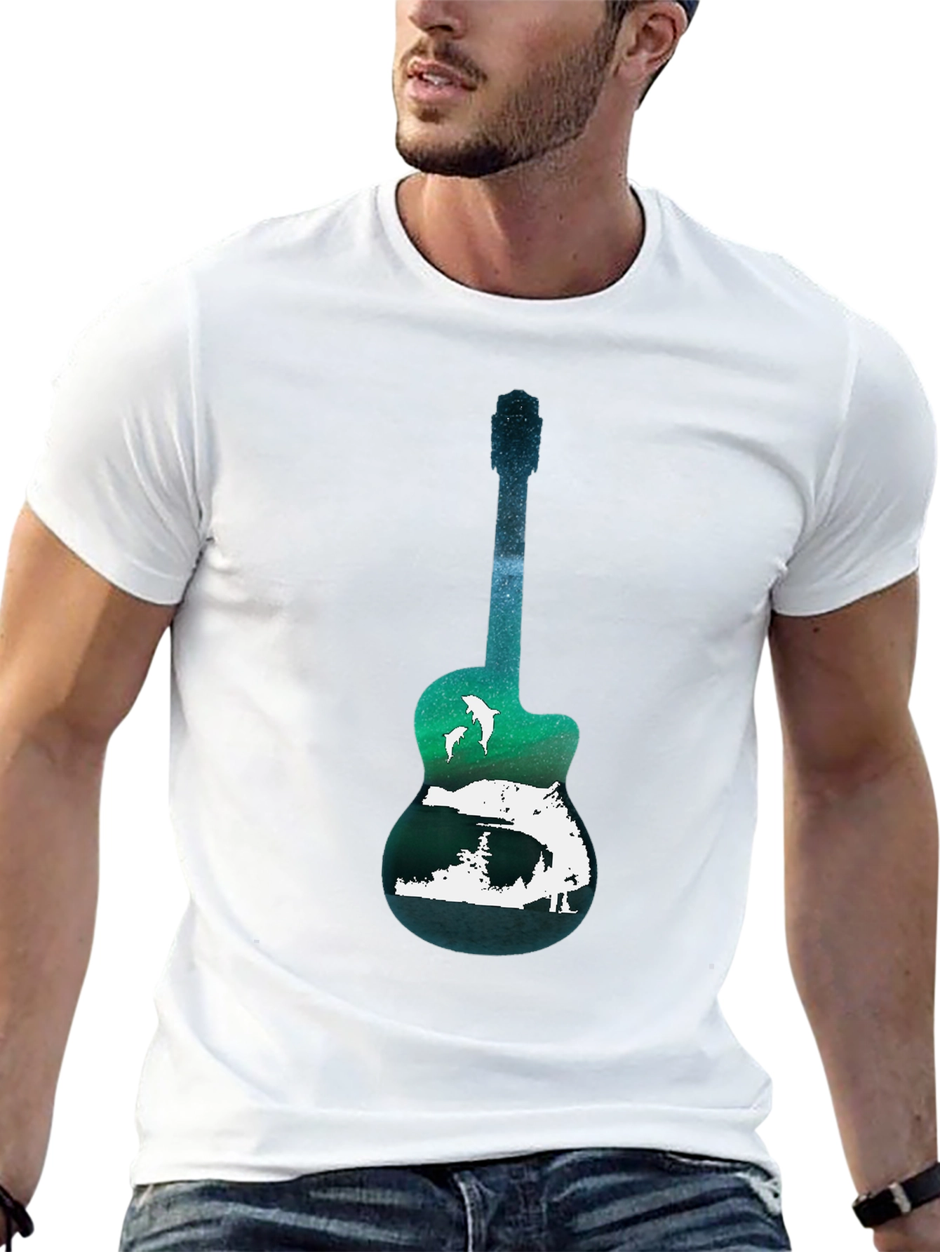 Nature Guitar Graphic Tee