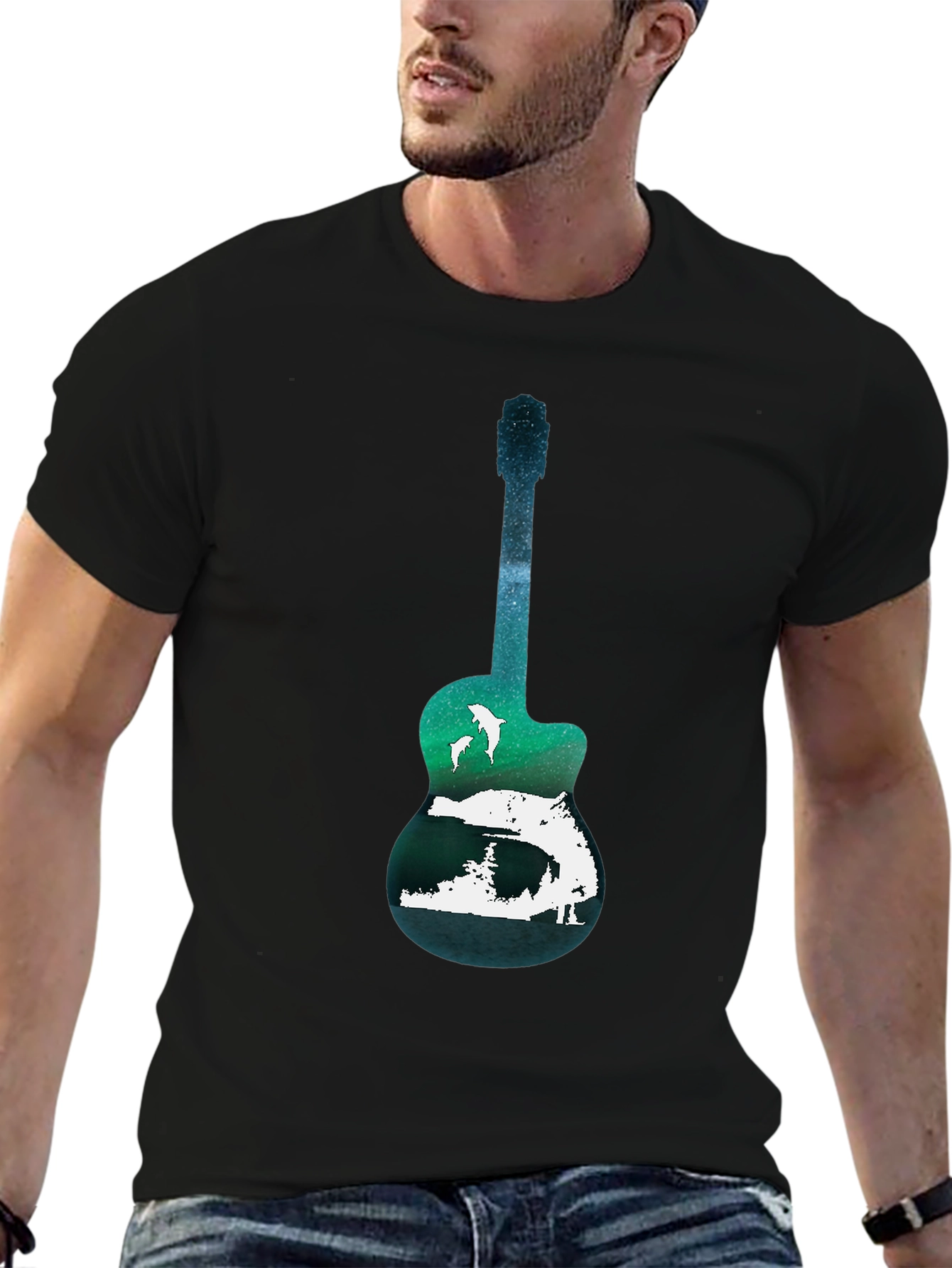 Nature Guitar Graphic Tee