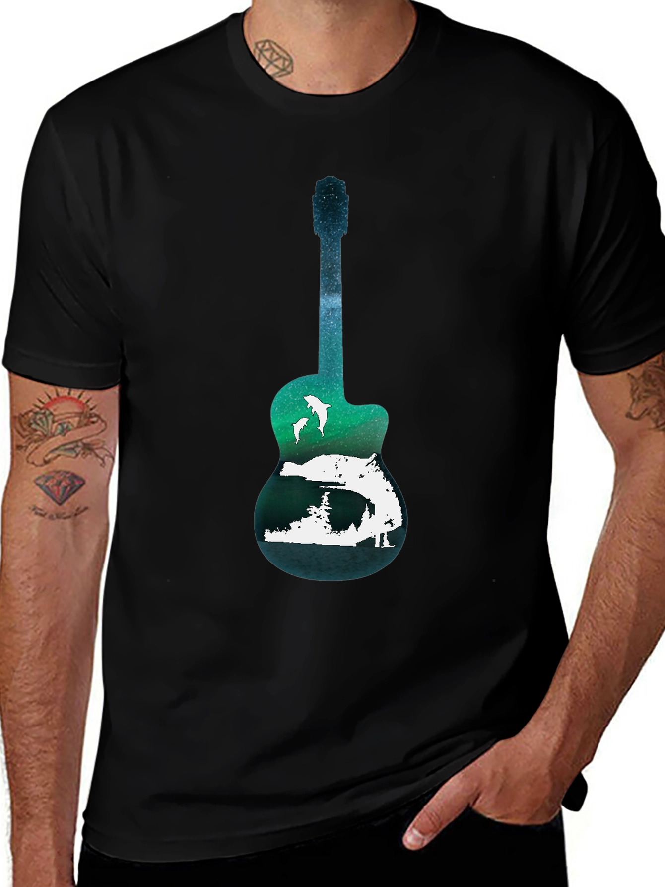 Nature Guitar Graphic Tee