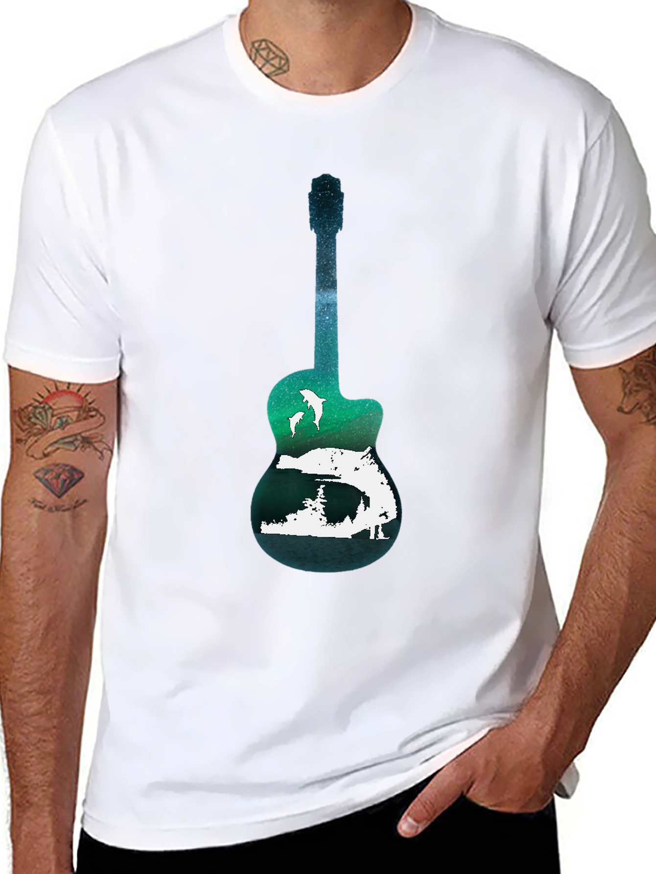 Nature Guitar Graphic Tee