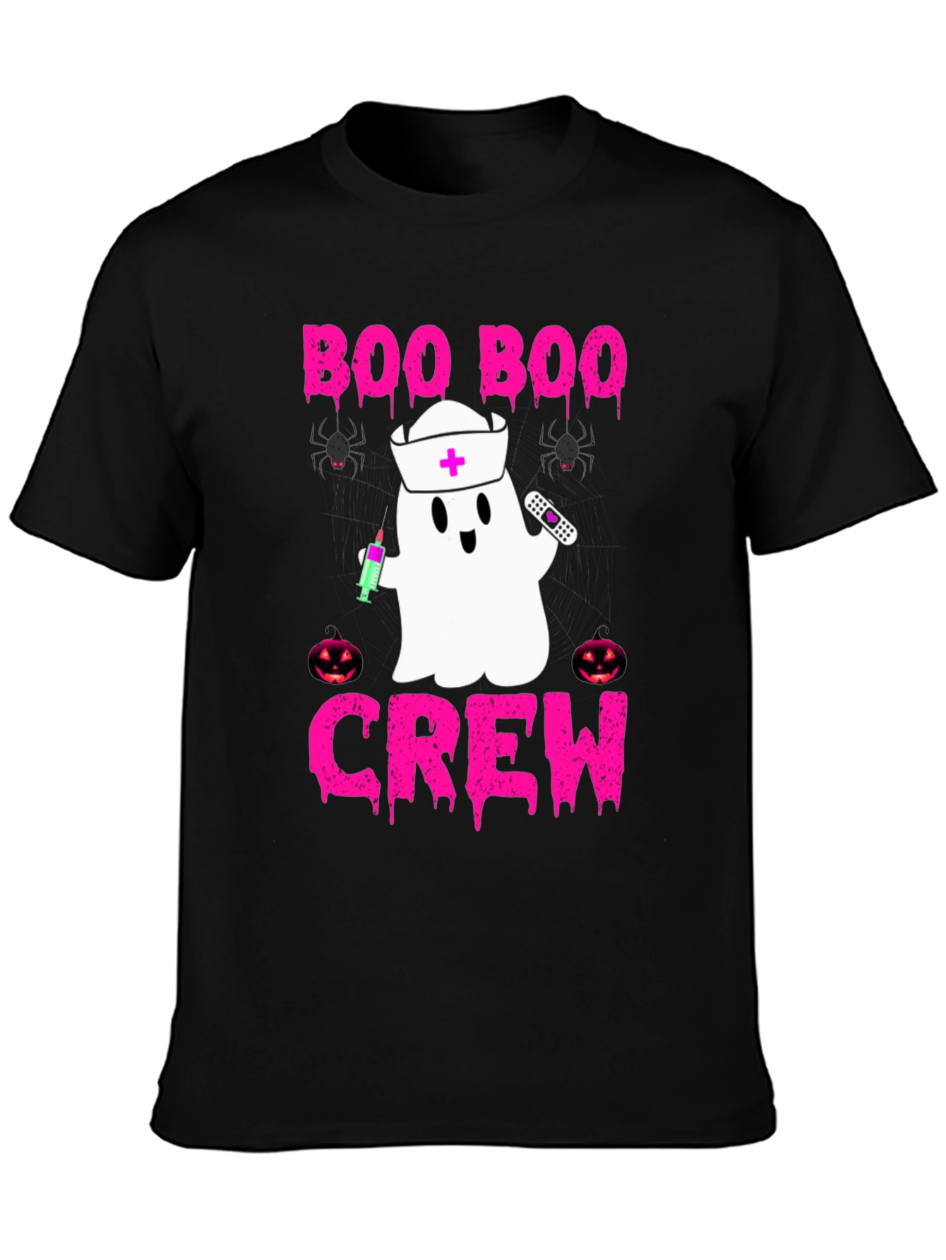 Boo Boo Crew Nurse Ghost Halloween T-Shirt