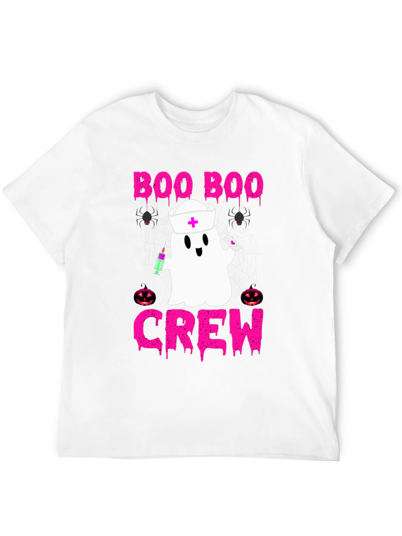 Boo Boo Crew Nurse Ghost Halloween T-Shirt