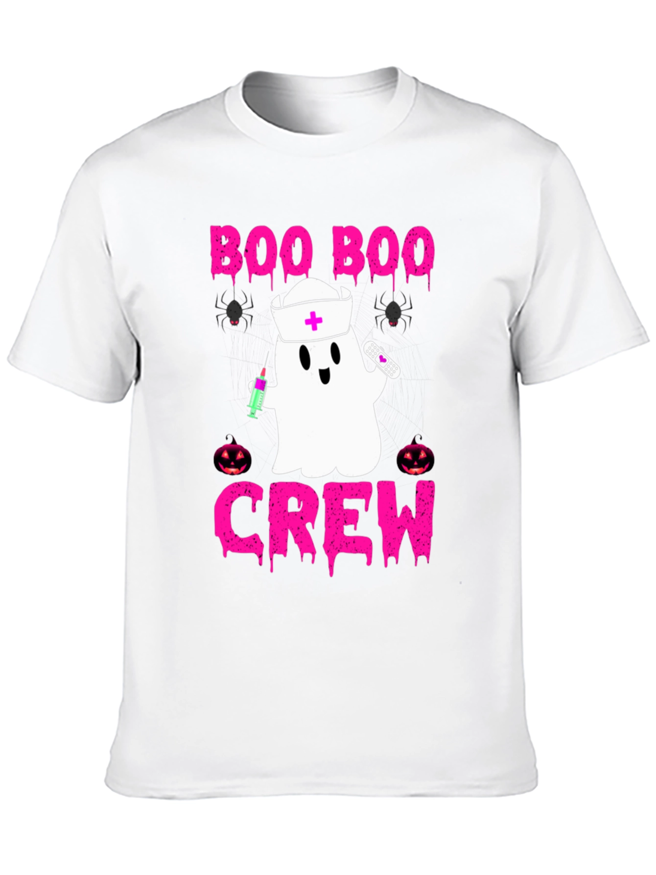 Boo Boo Crew Nurse Ghost Halloween T-Shirt