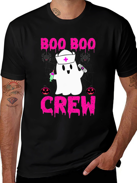 Boo Boo Crew Nurse Ghost Halloween T-Shirt