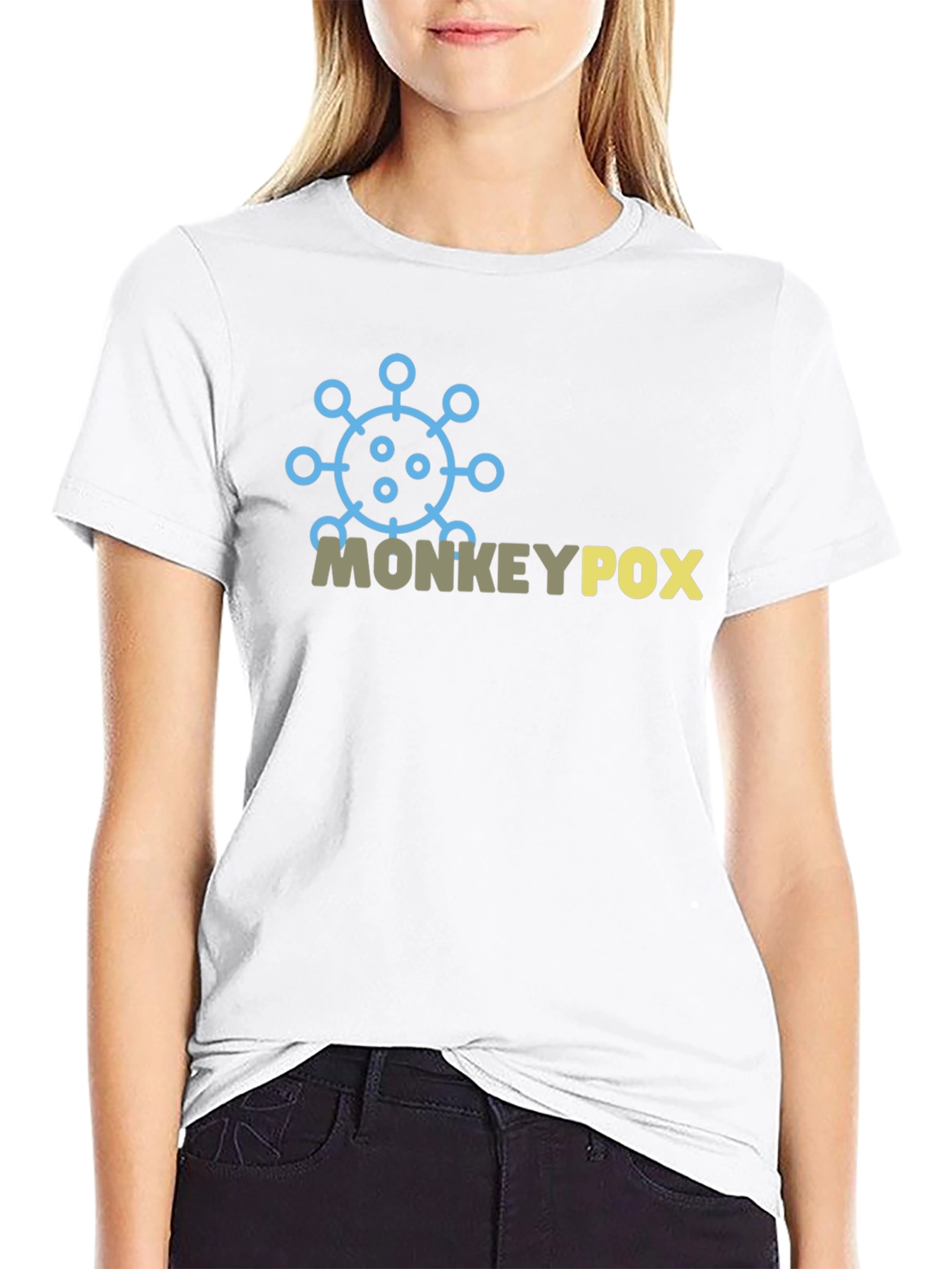 Monkeypox Awareness Graphic Tee - Black Cotton