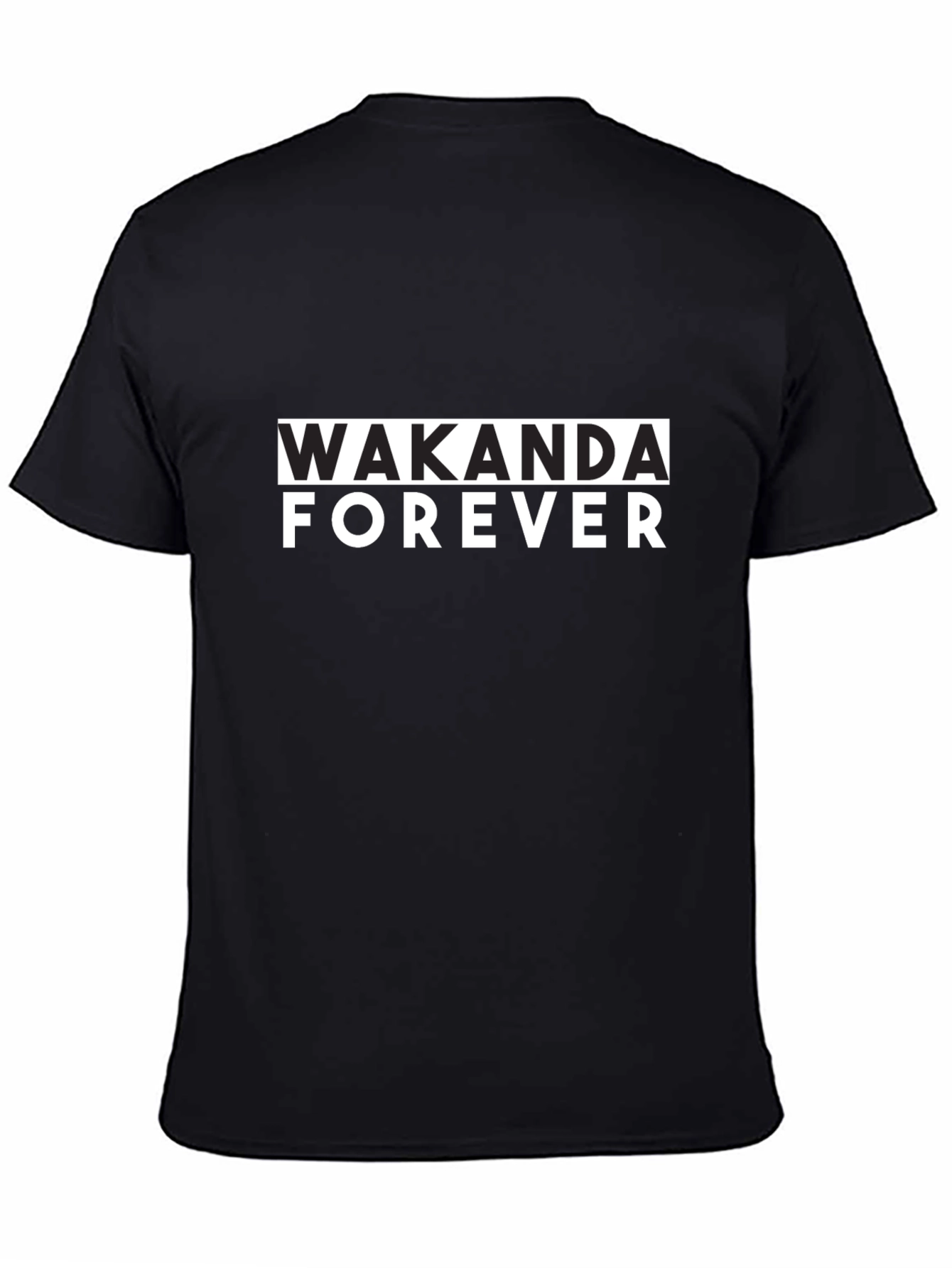 Wakanda Forever Graphic Black T-Shirt