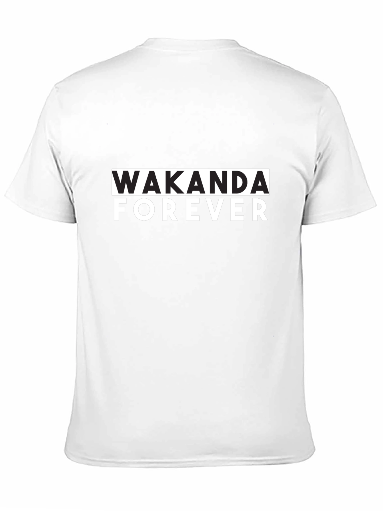 Wakanda Forever Graphic Black T-Shirt