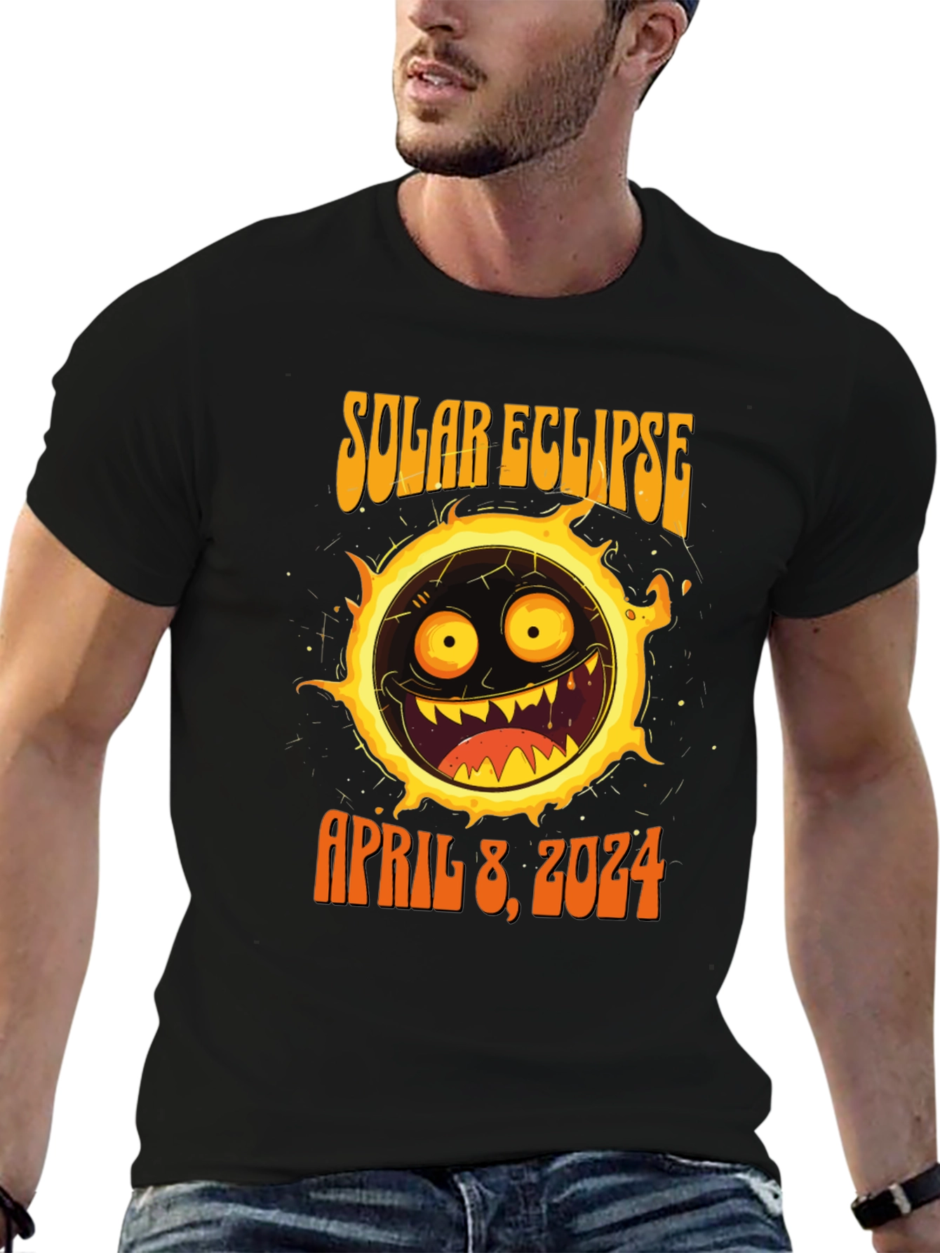 Solar Eclipse April 8 2024 Graphic T-Shirt