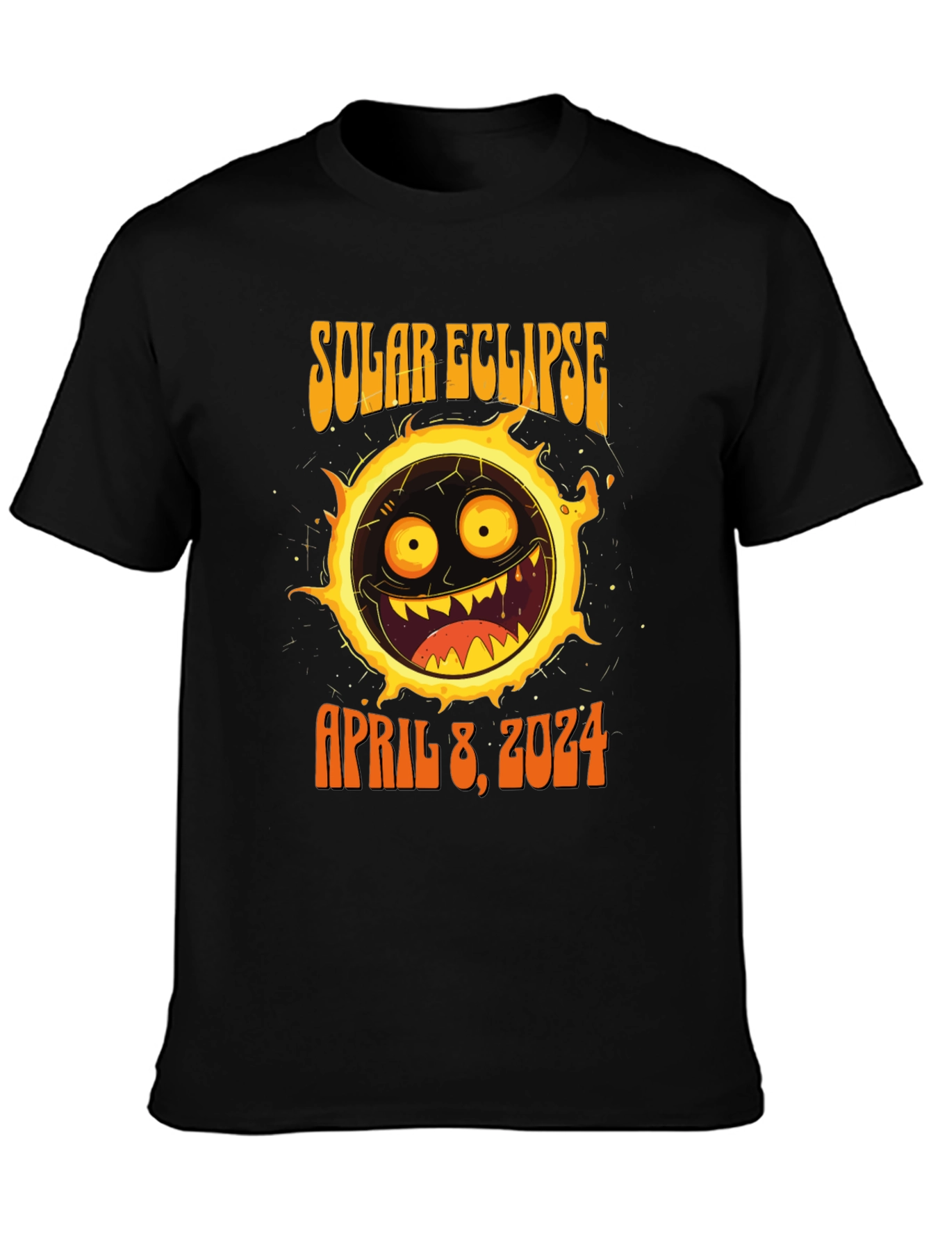 Solar Eclipse April 8 2024 Graphic T-Shirt