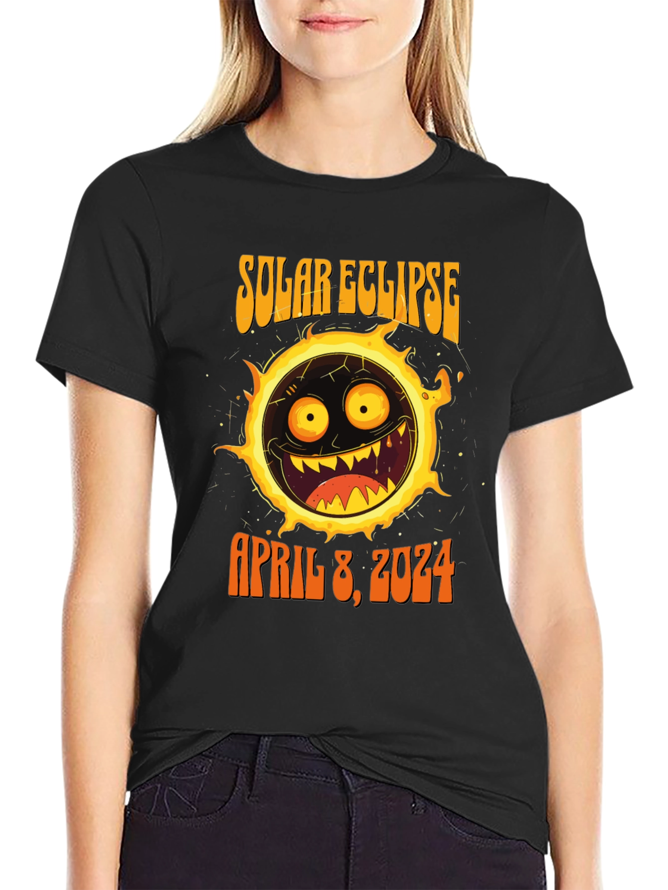 Solar Eclipse April 8 2024 Graphic T-Shirt