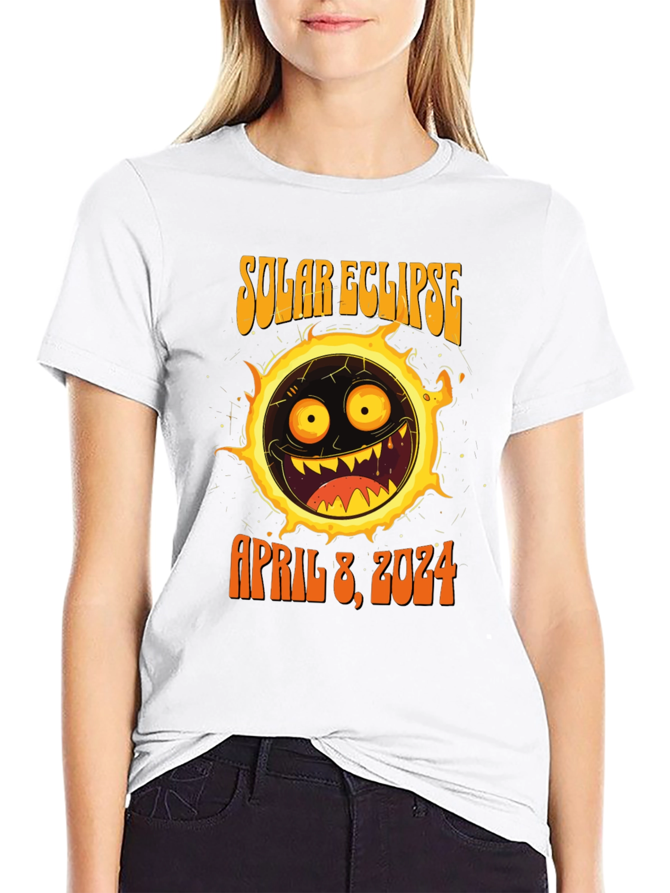 Solar Eclipse April 8 2024 Graphic T-Shirt