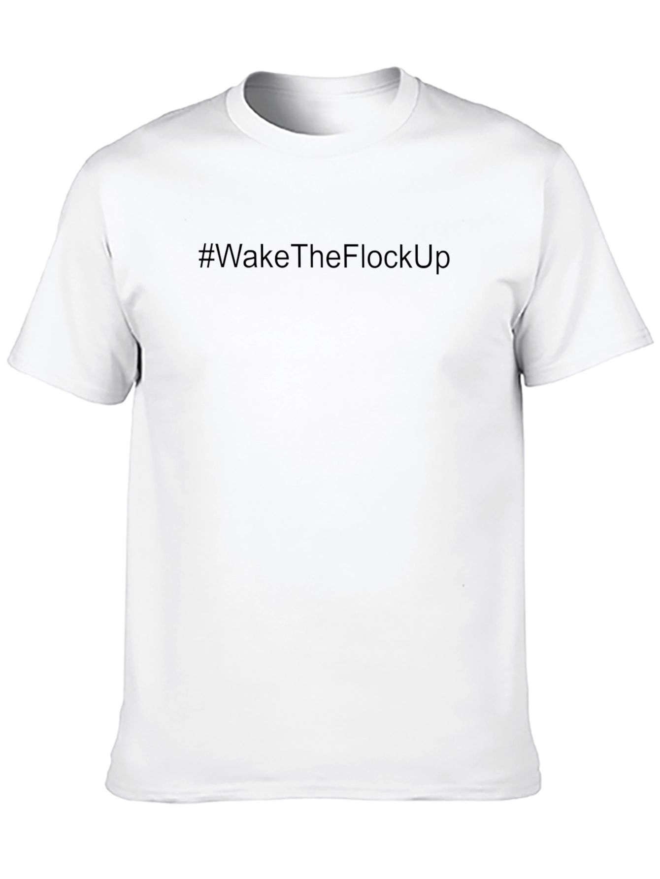 WakeTheFlockUp Black Graphic T-Shirt