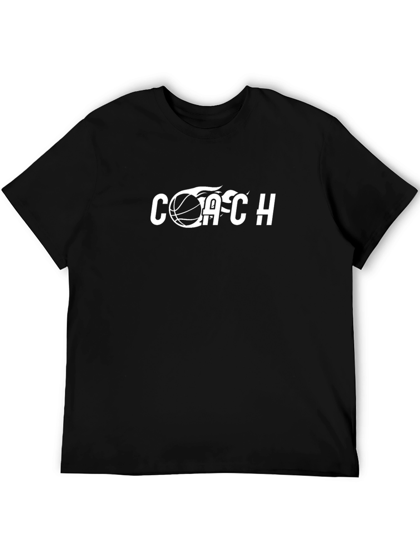 Coach Basketball T-Shirt - Black Graphic Tee
