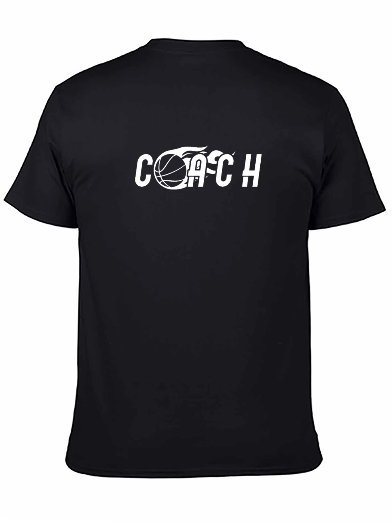 Coach Basketball T-Shirt - Black Graphic Tee