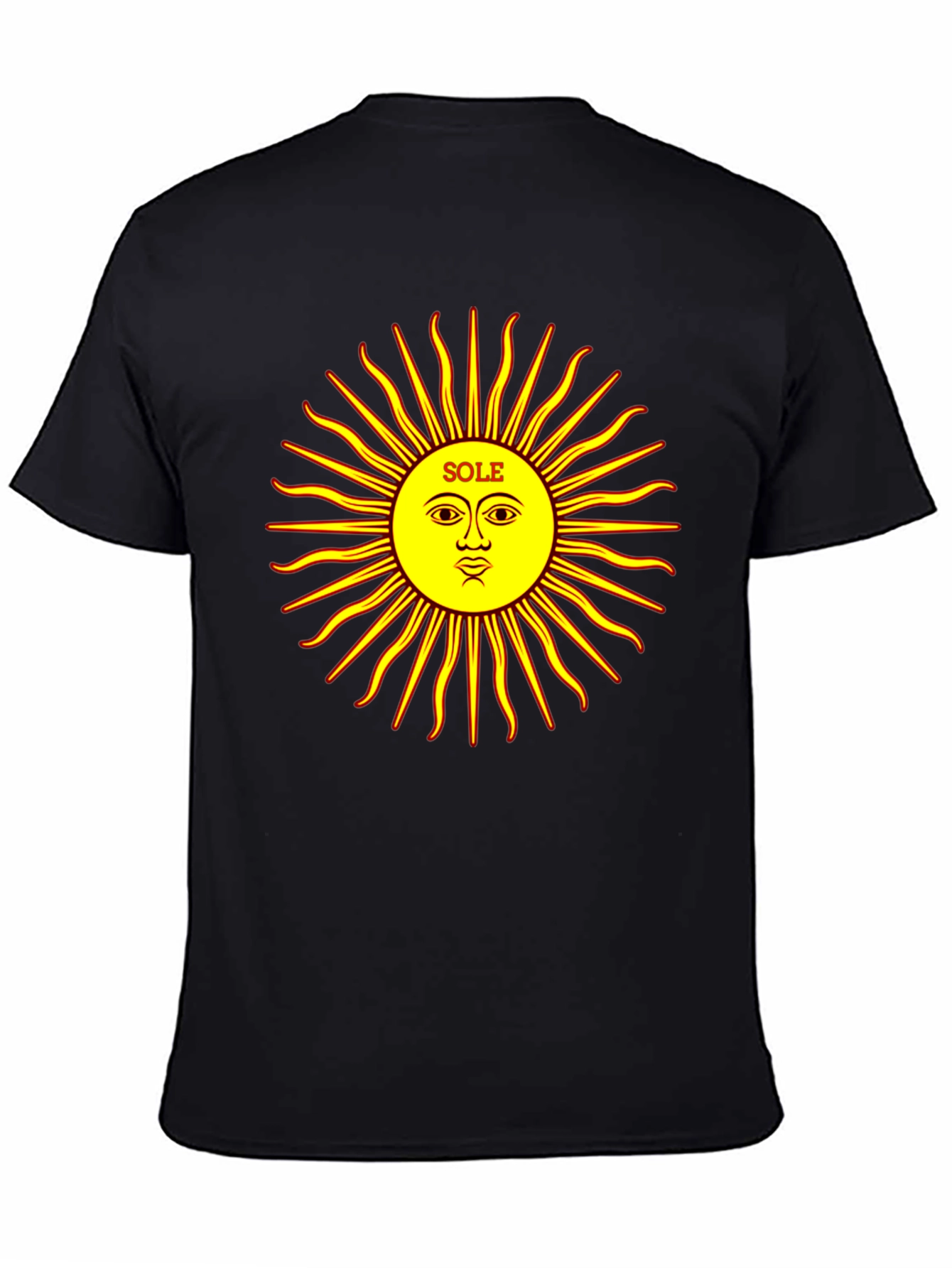 Sole Sun Graphic Black T-Shirt