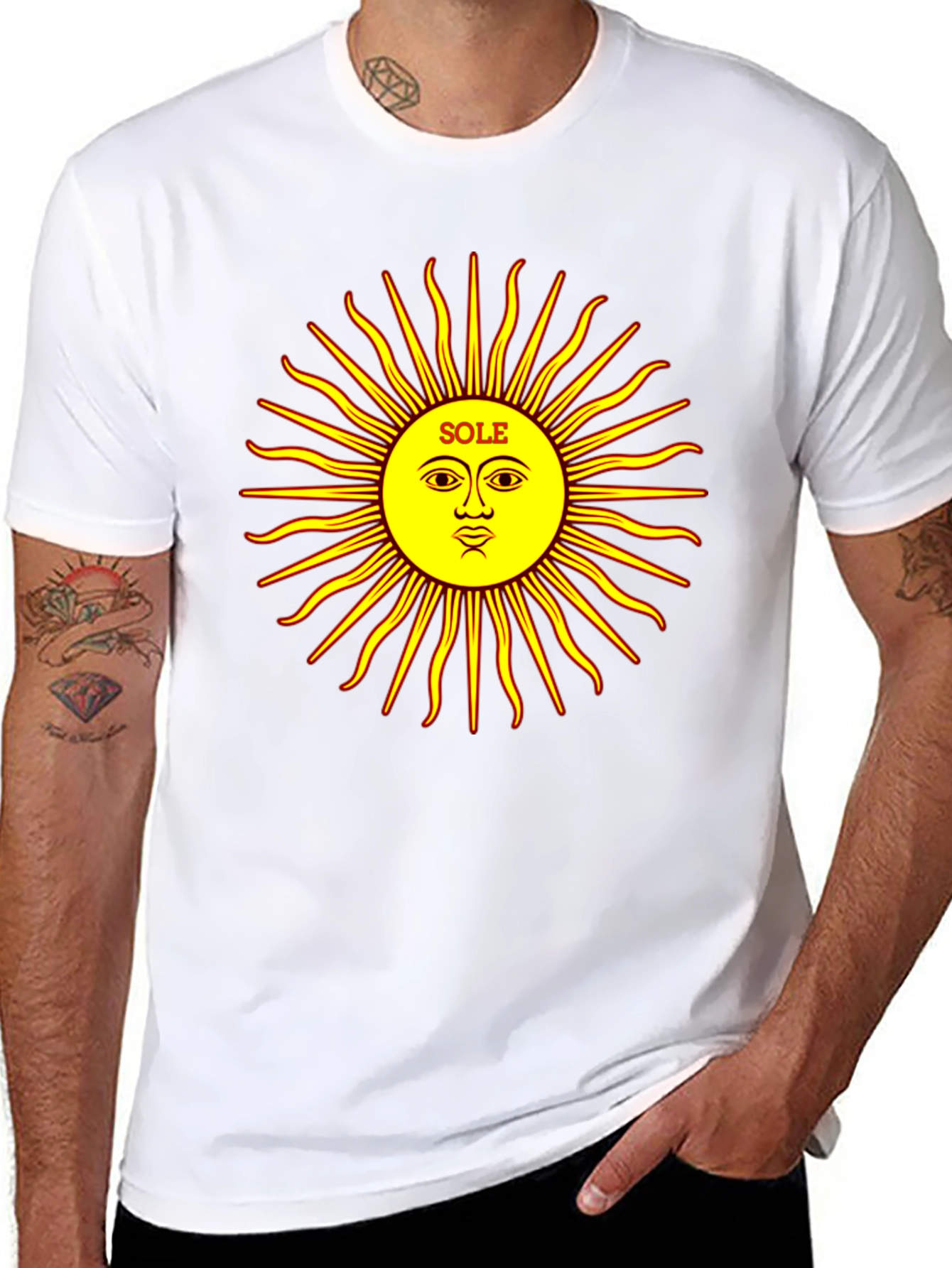 Sole Sun Graphic Black T-Shirt