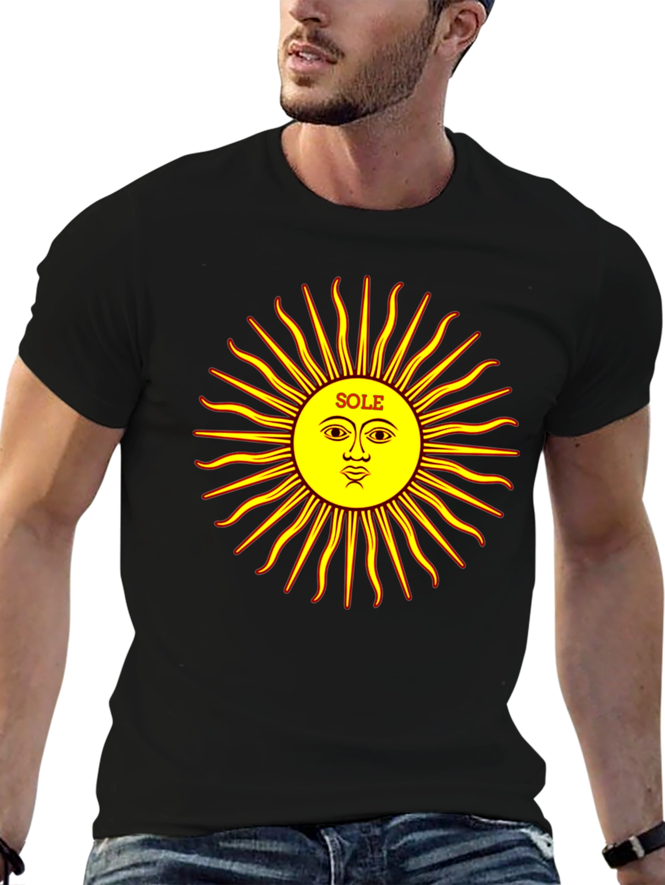 Sole Sun Graphic Black T-Shirt