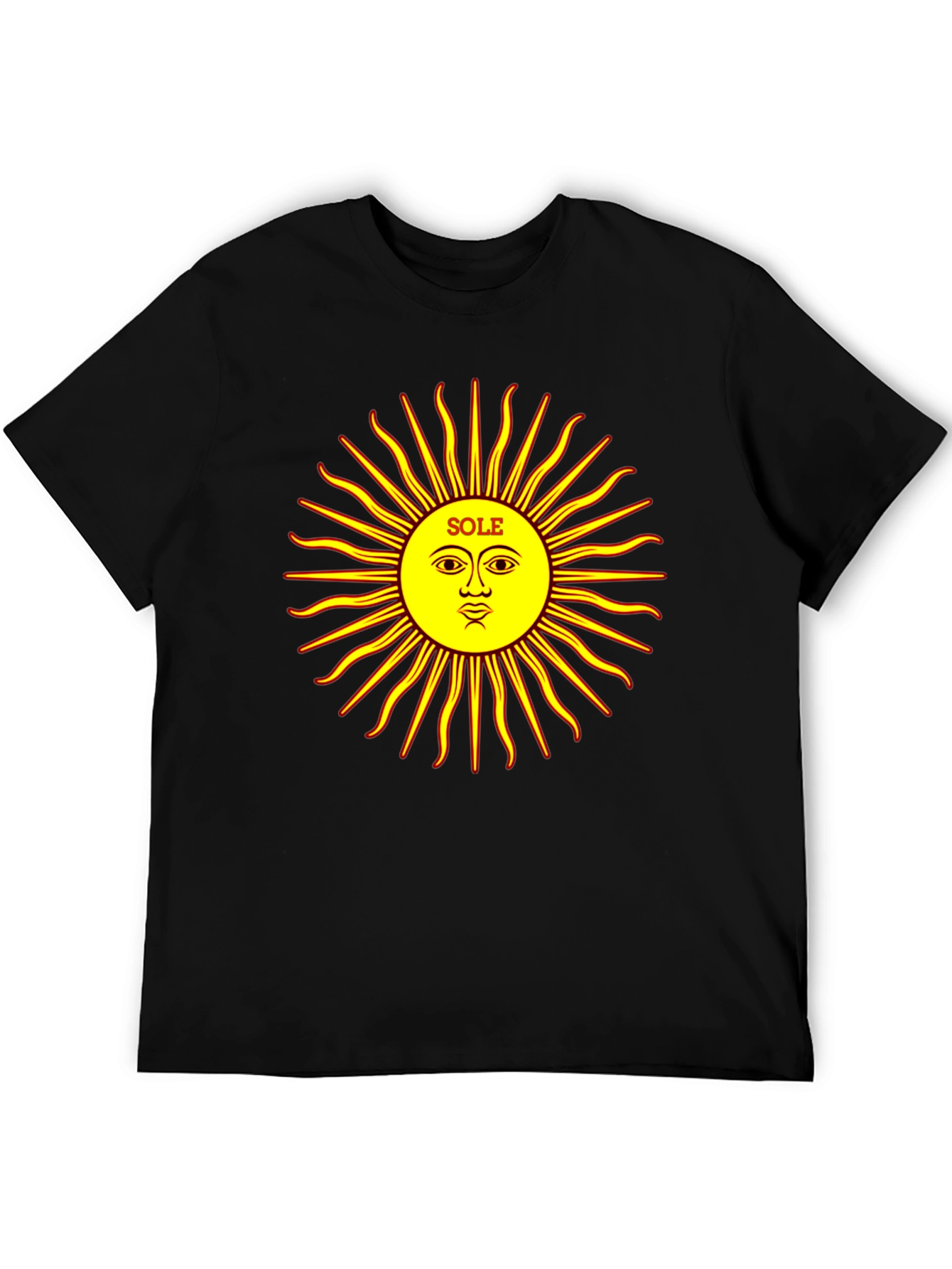 Sole Sun Graphic Black T-Shirt