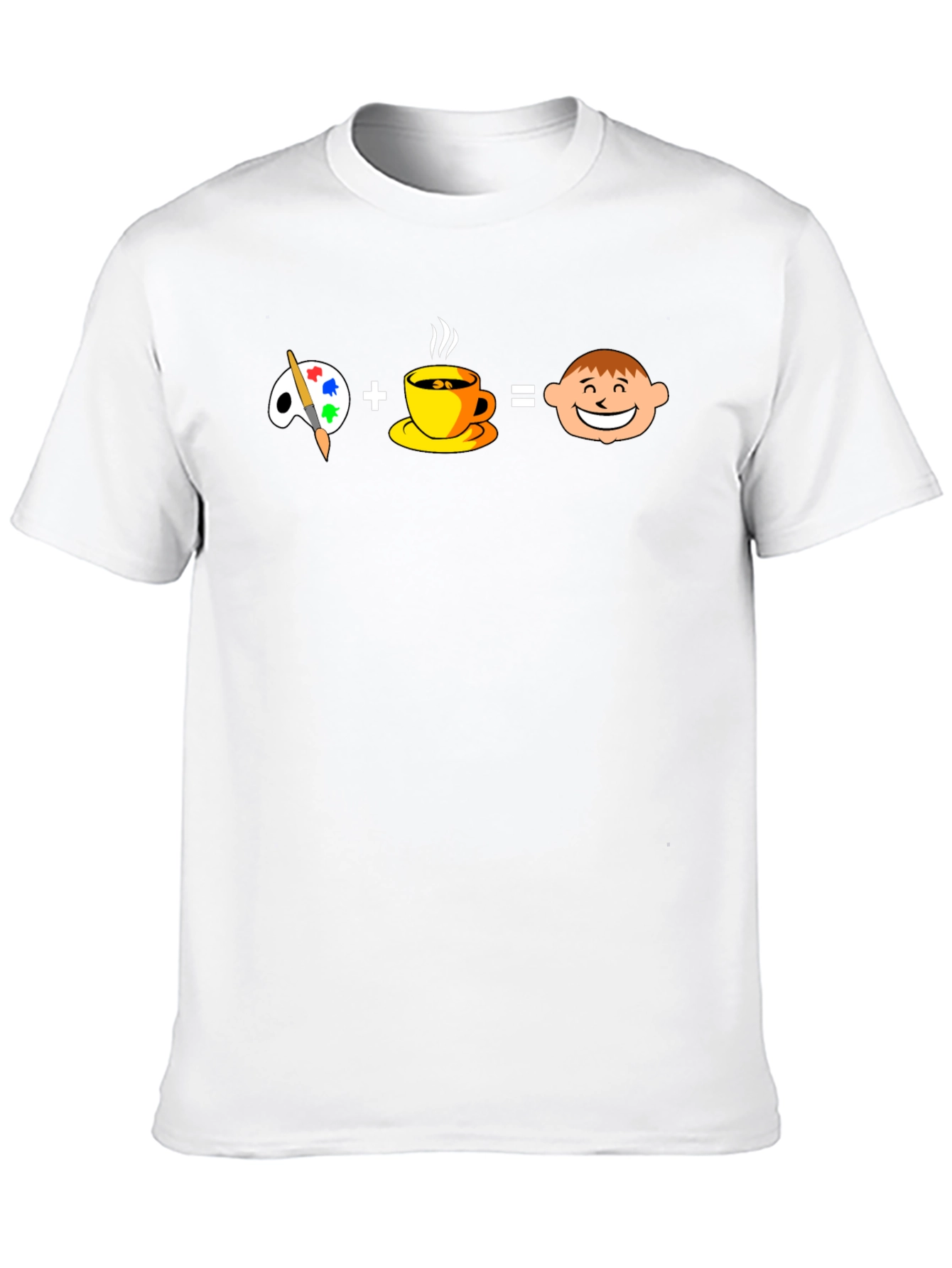 Painter + Coffee = Happy Face Graphic Tee