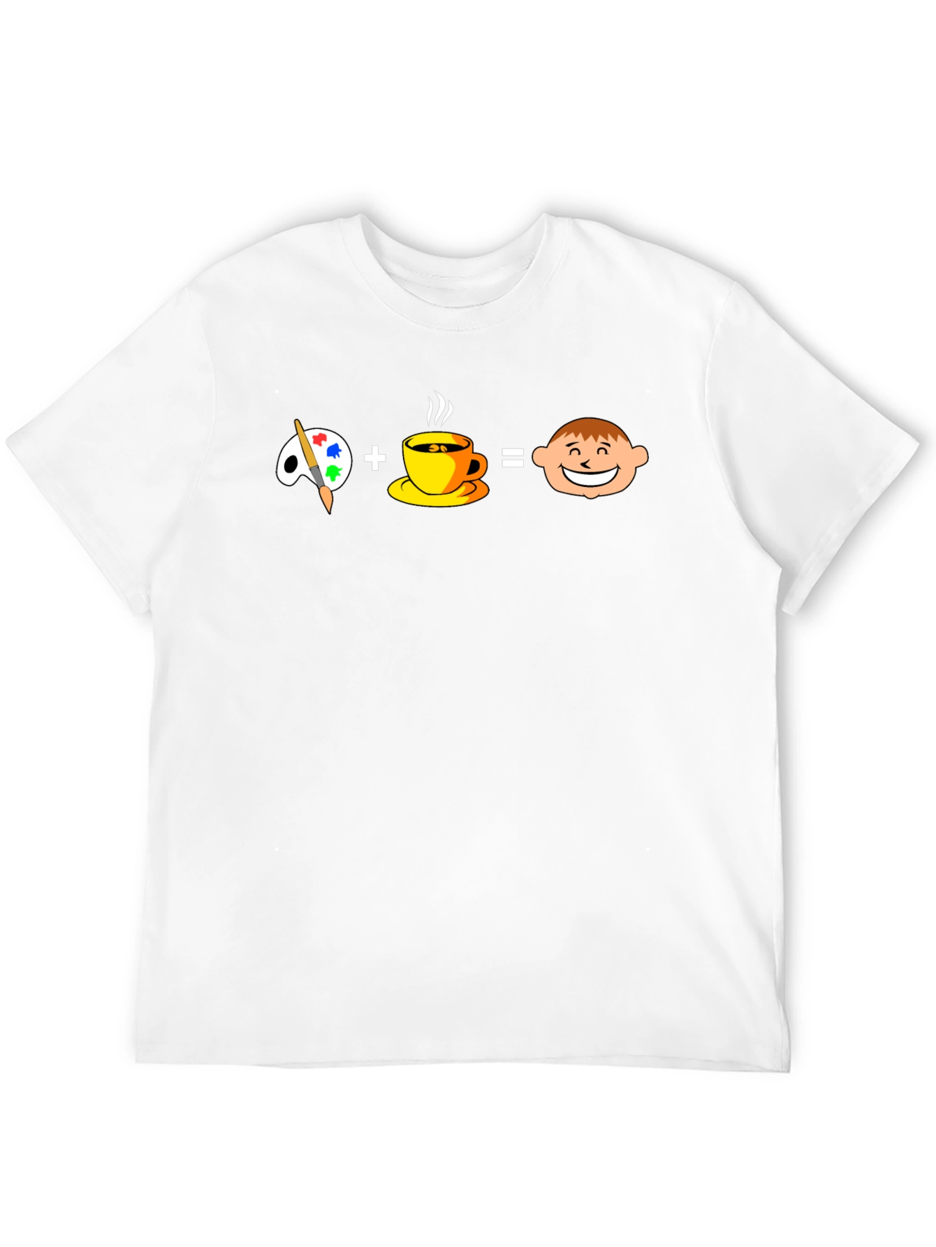 Painter + Coffee = Happy Face Graphic Tee