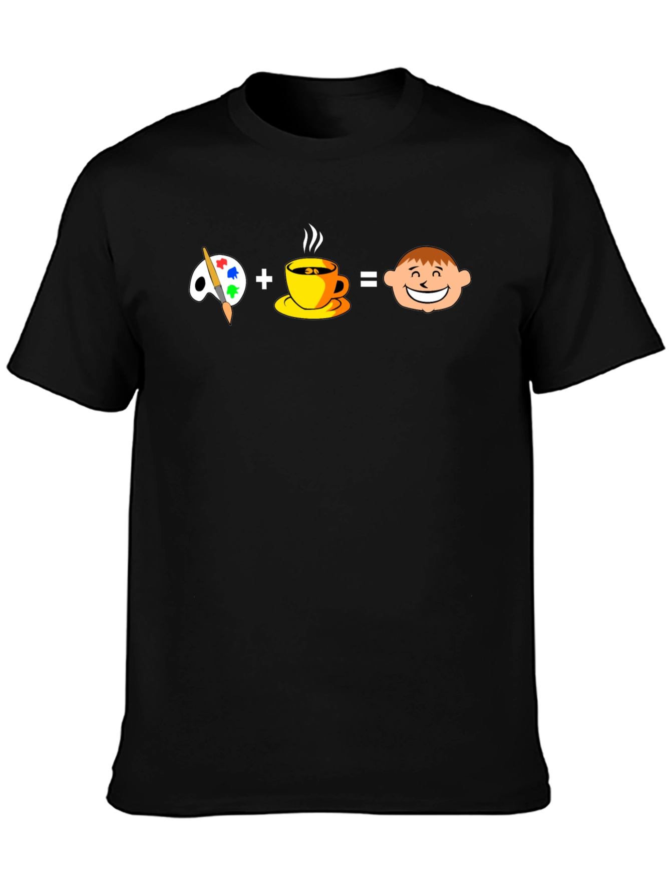 Painter + Coffee = Happy Face Graphic Tee