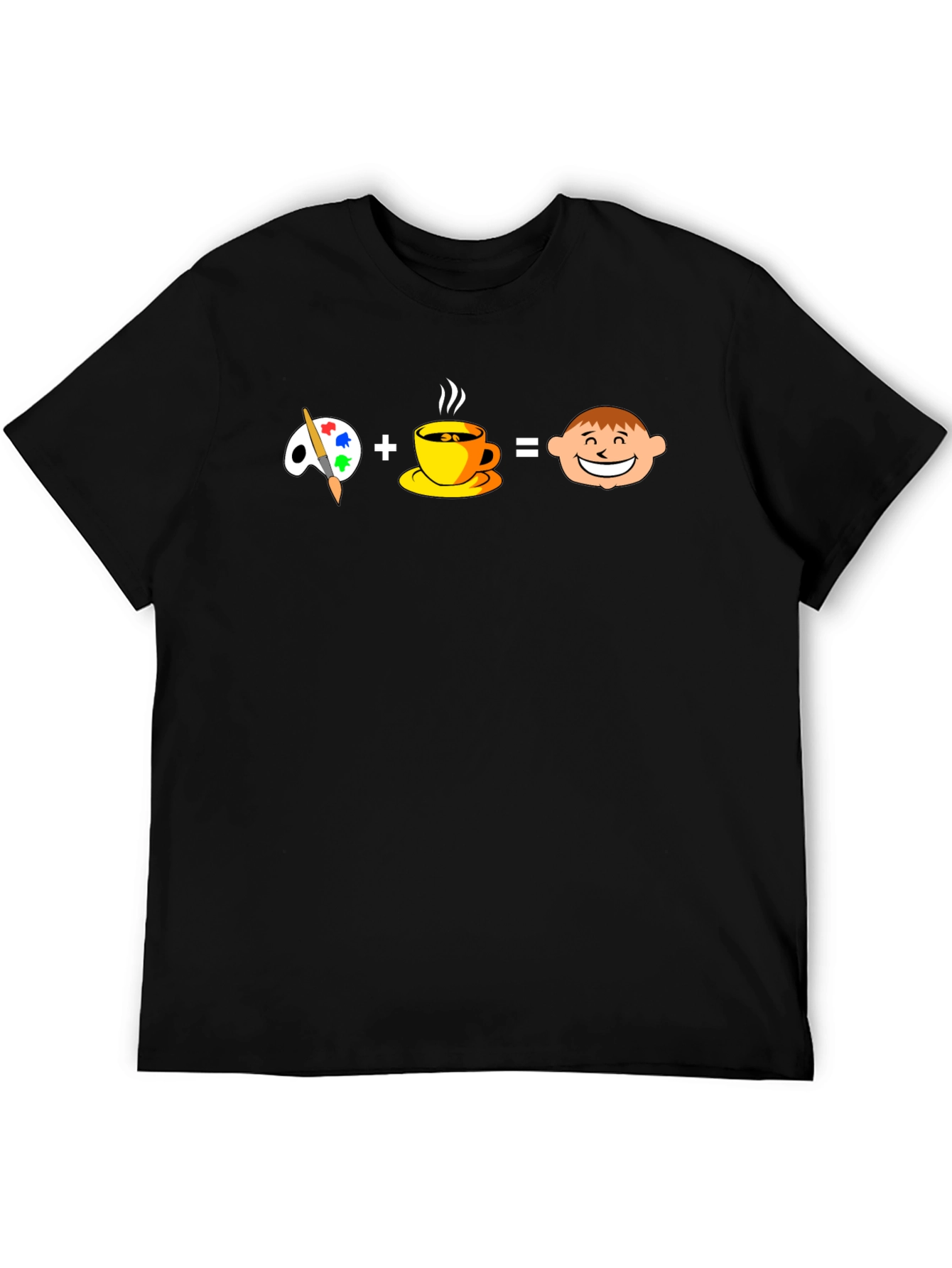 Painter + Coffee = Happy Face Graphic Tee