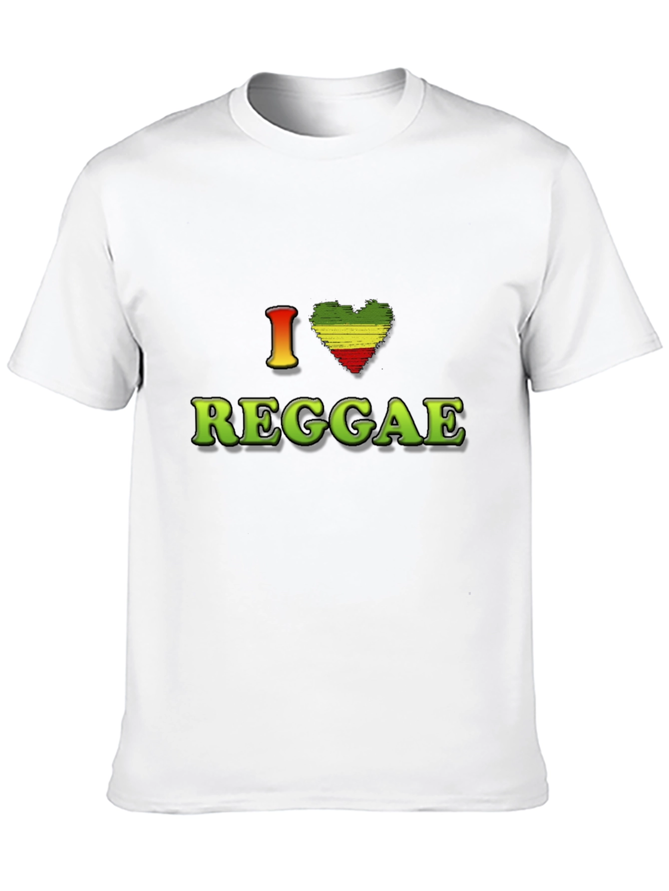 I Love Reggae Graphic Tee - Black