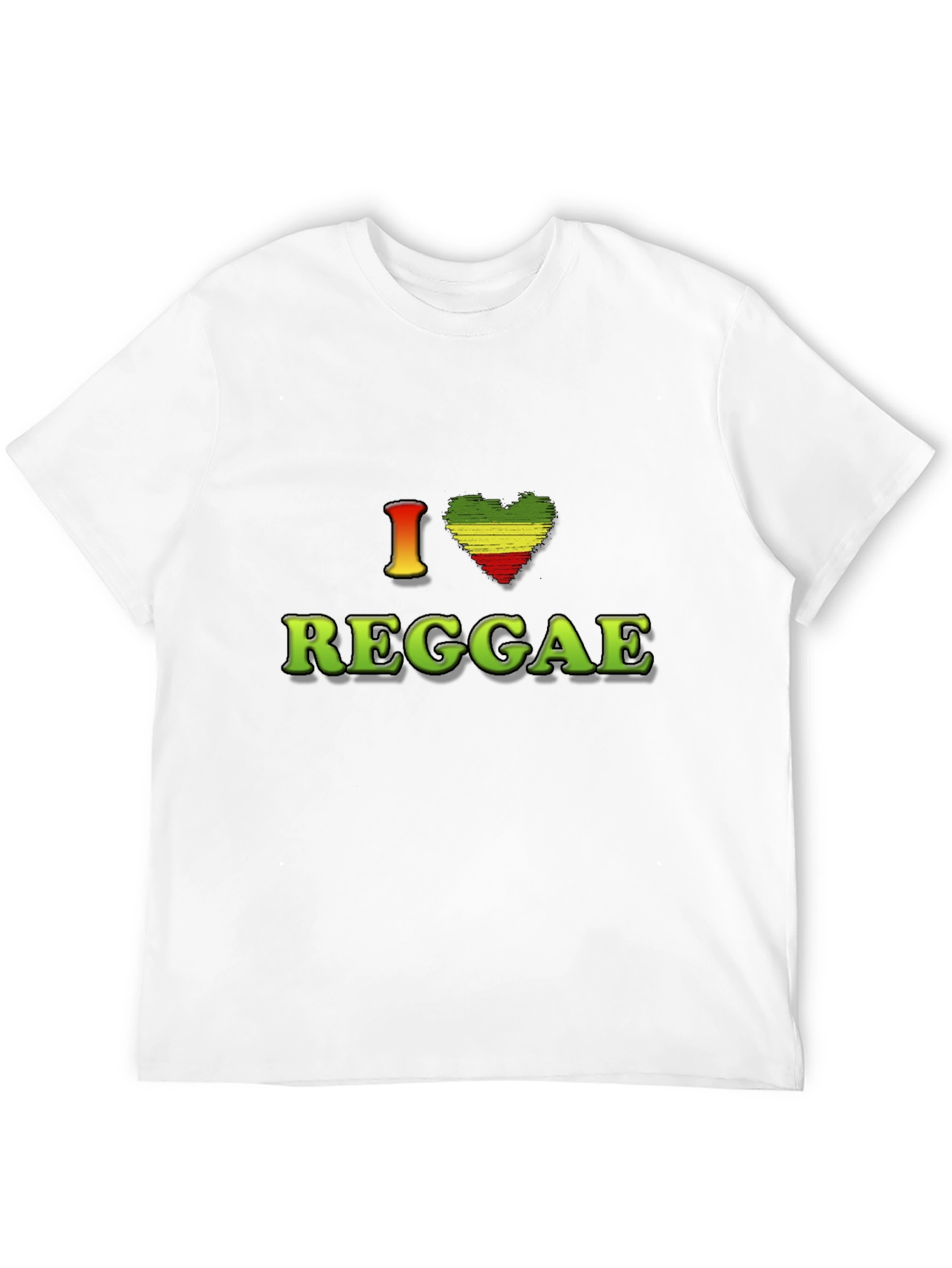 I Love Reggae Graphic Tee - Black