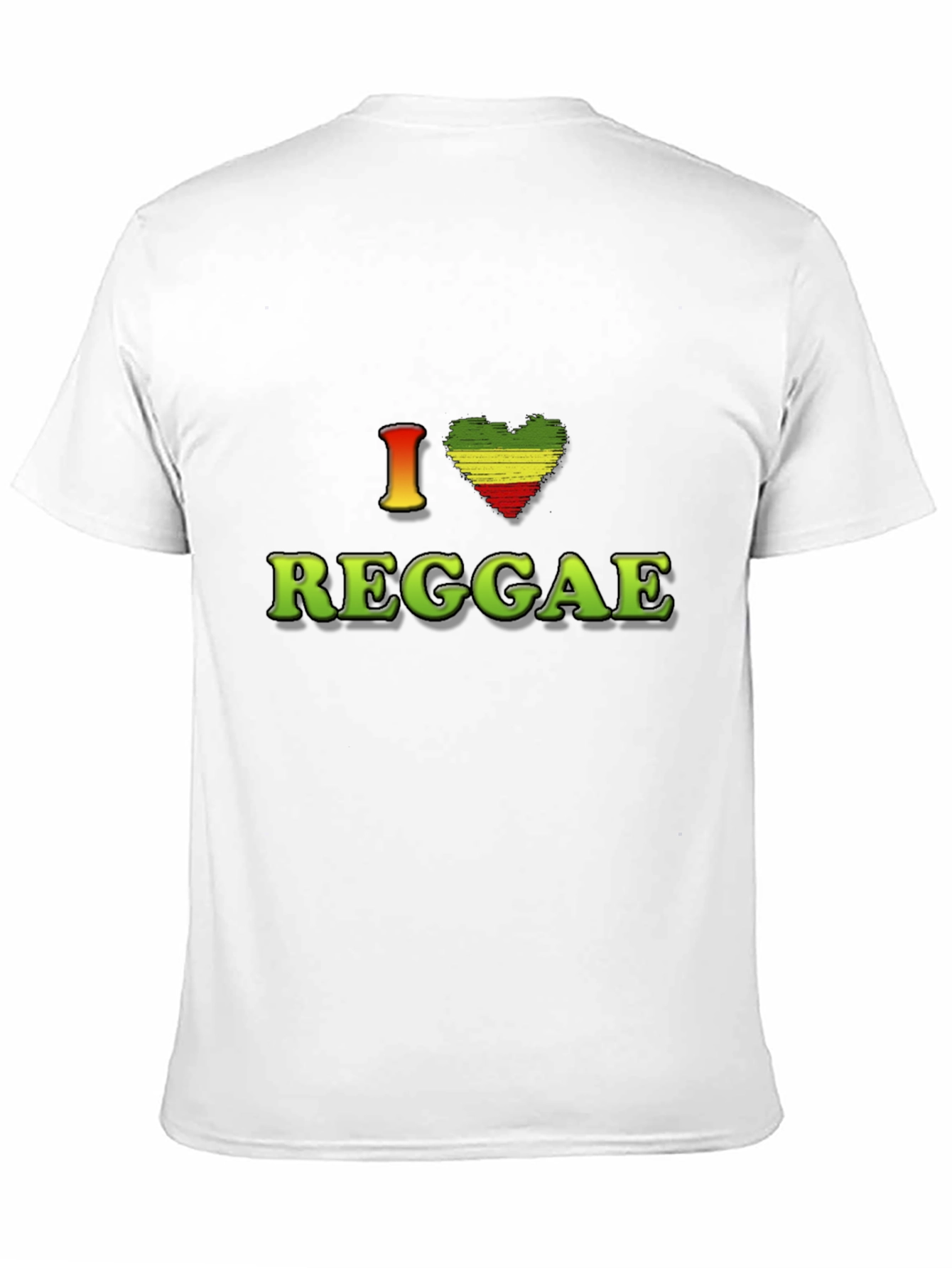 I Love Reggae Graphic Tee - Black