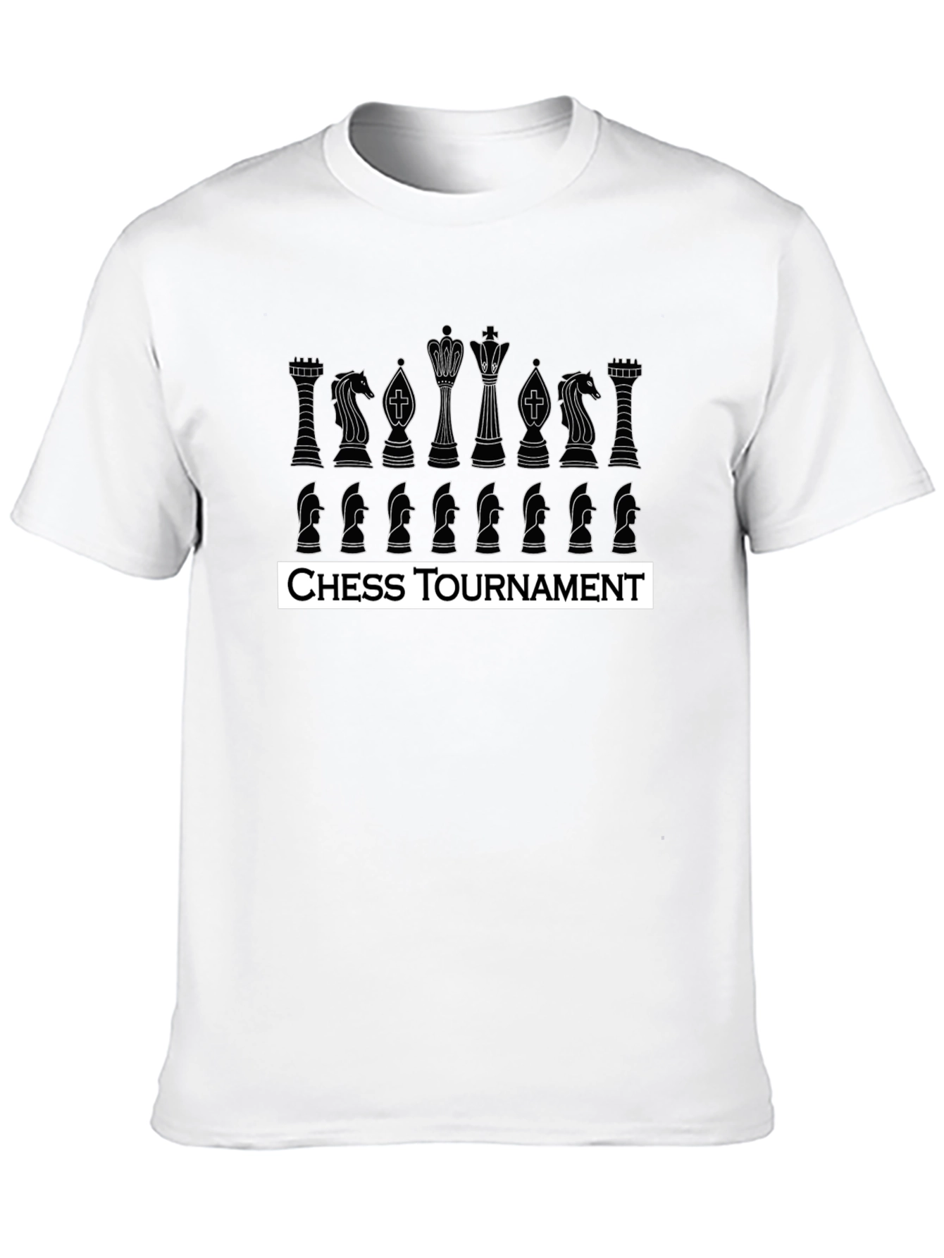 Chess Tournament T-Shirt - Black Cotton Tee