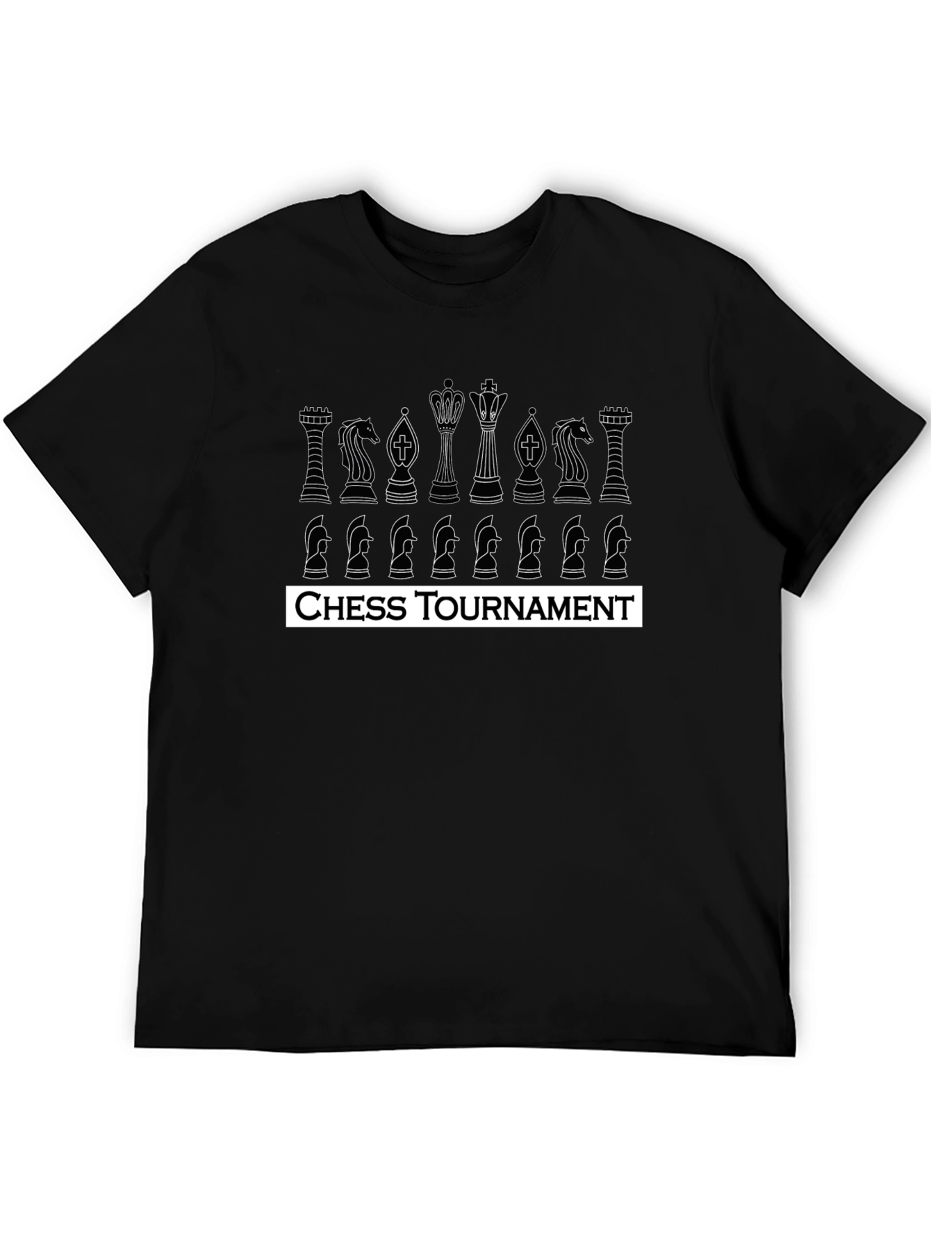 Chess Tournament T-Shirt - Black Cotton Tee