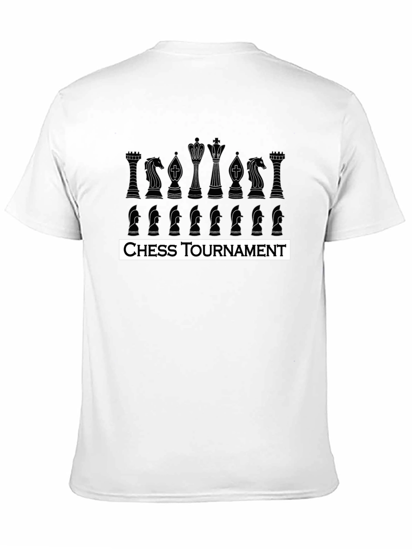 Chess Tournament T-Shirt - Black Cotton Tee