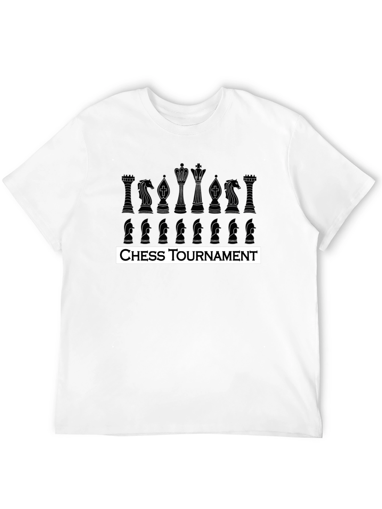 Chess Tournament T-Shirt - Black Cotton Tee