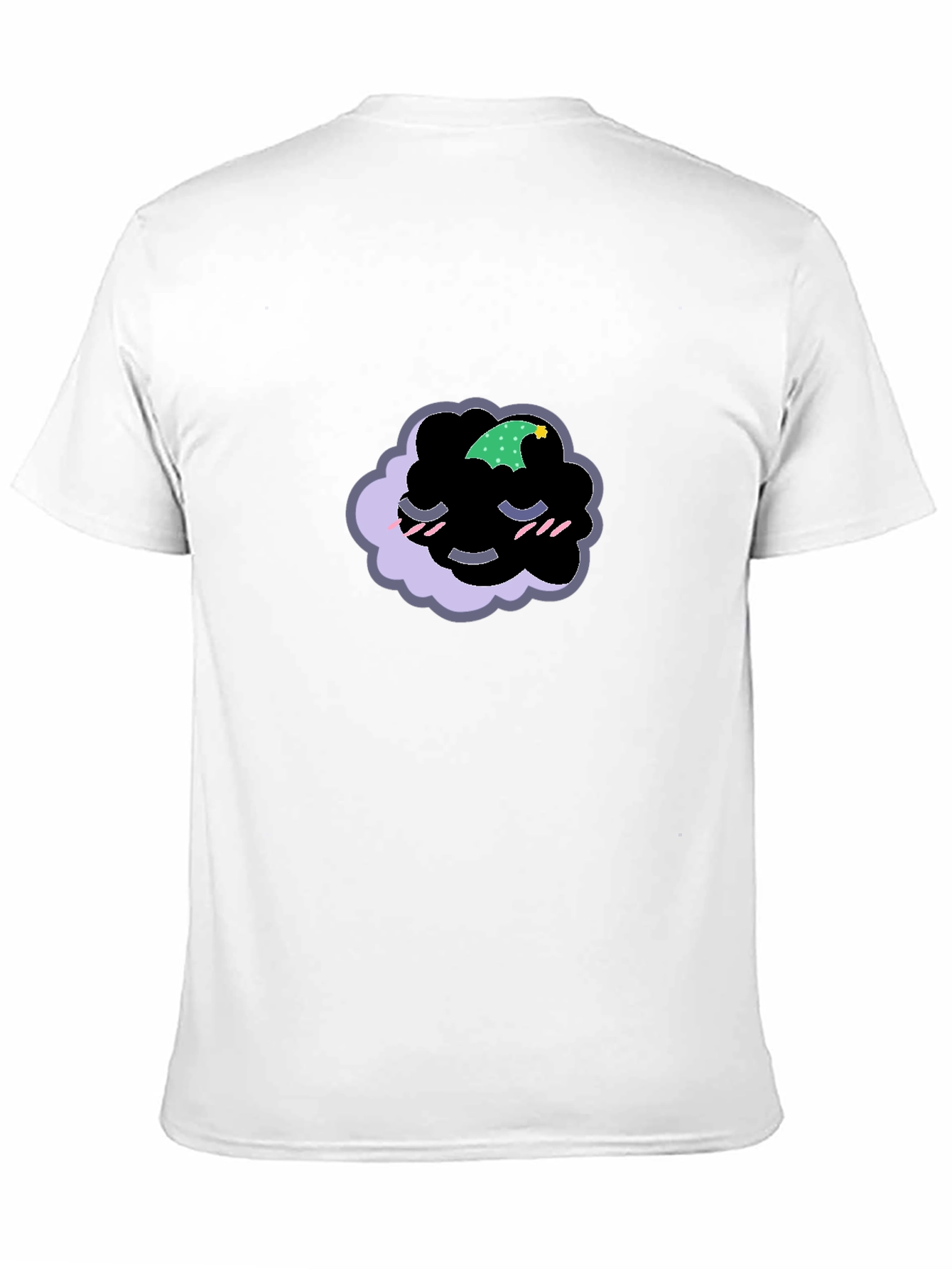 Dreamy Cloud Graphic Tee - Black Cotton Comfort
