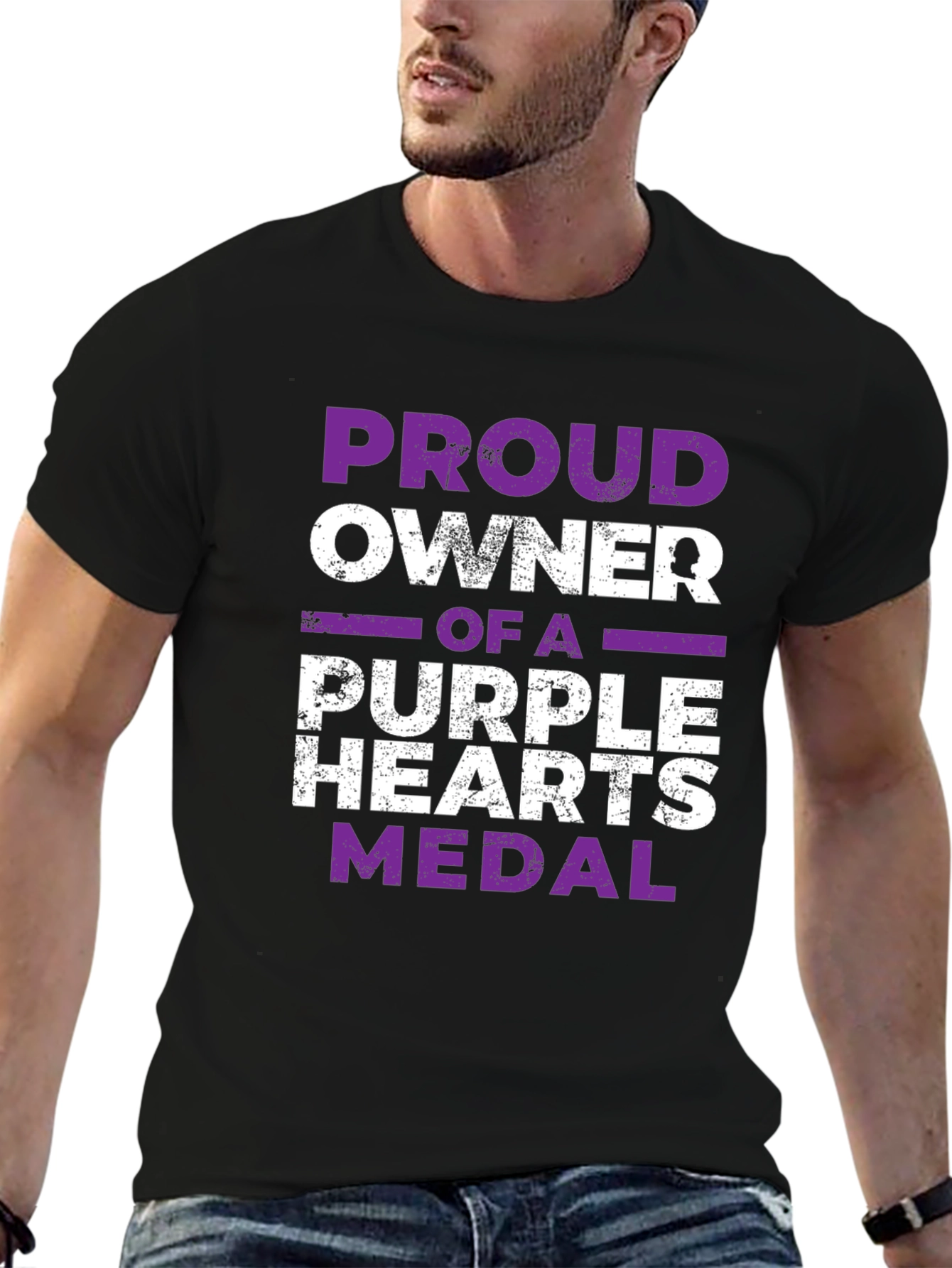 Proud Owner Purple Heart Medal Graphic Tee