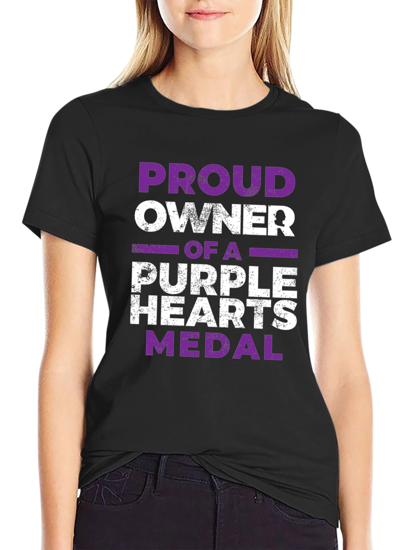 Proud Owner Purple Heart Medal Graphic Tee