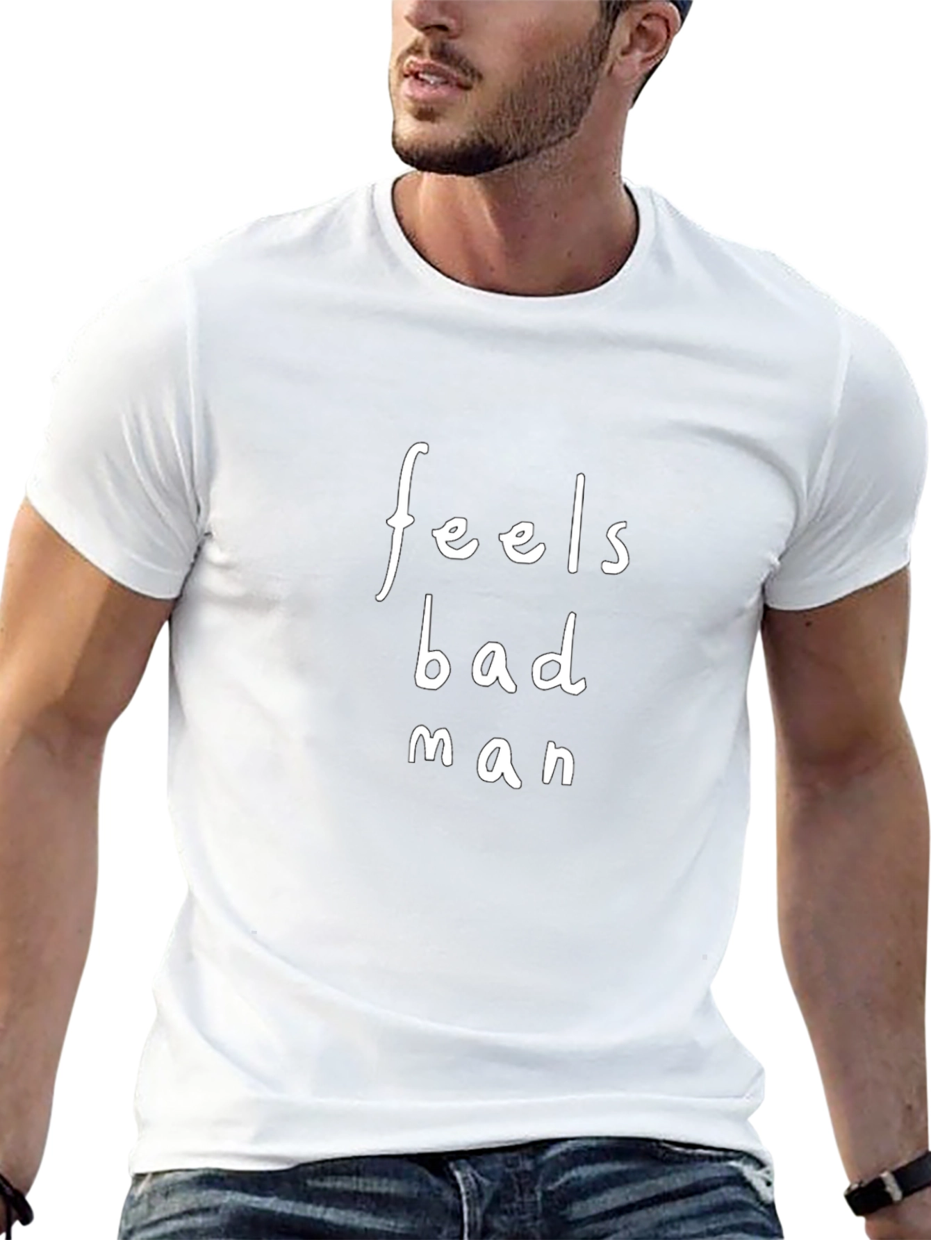 Feels Bad Man T-Shirt - Black Graphic Tee