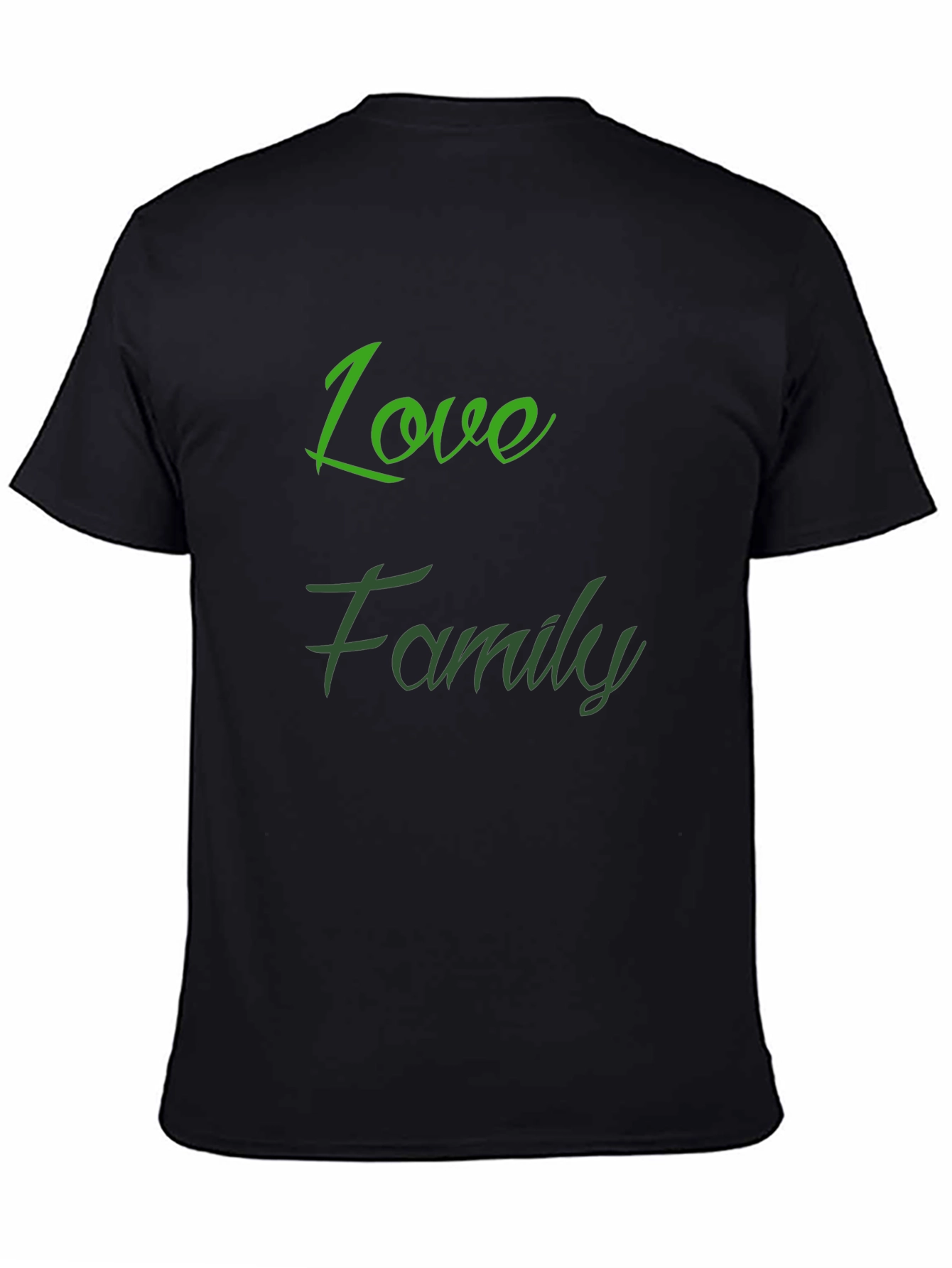Love Family Black T-Shirt