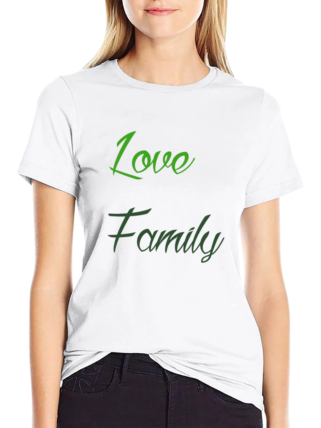 Love Family Black T-Shirt