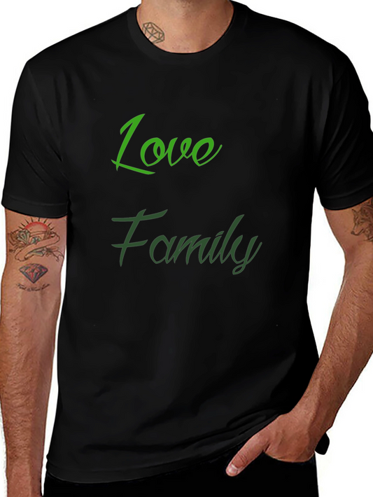 Love Family Black T-Shirt