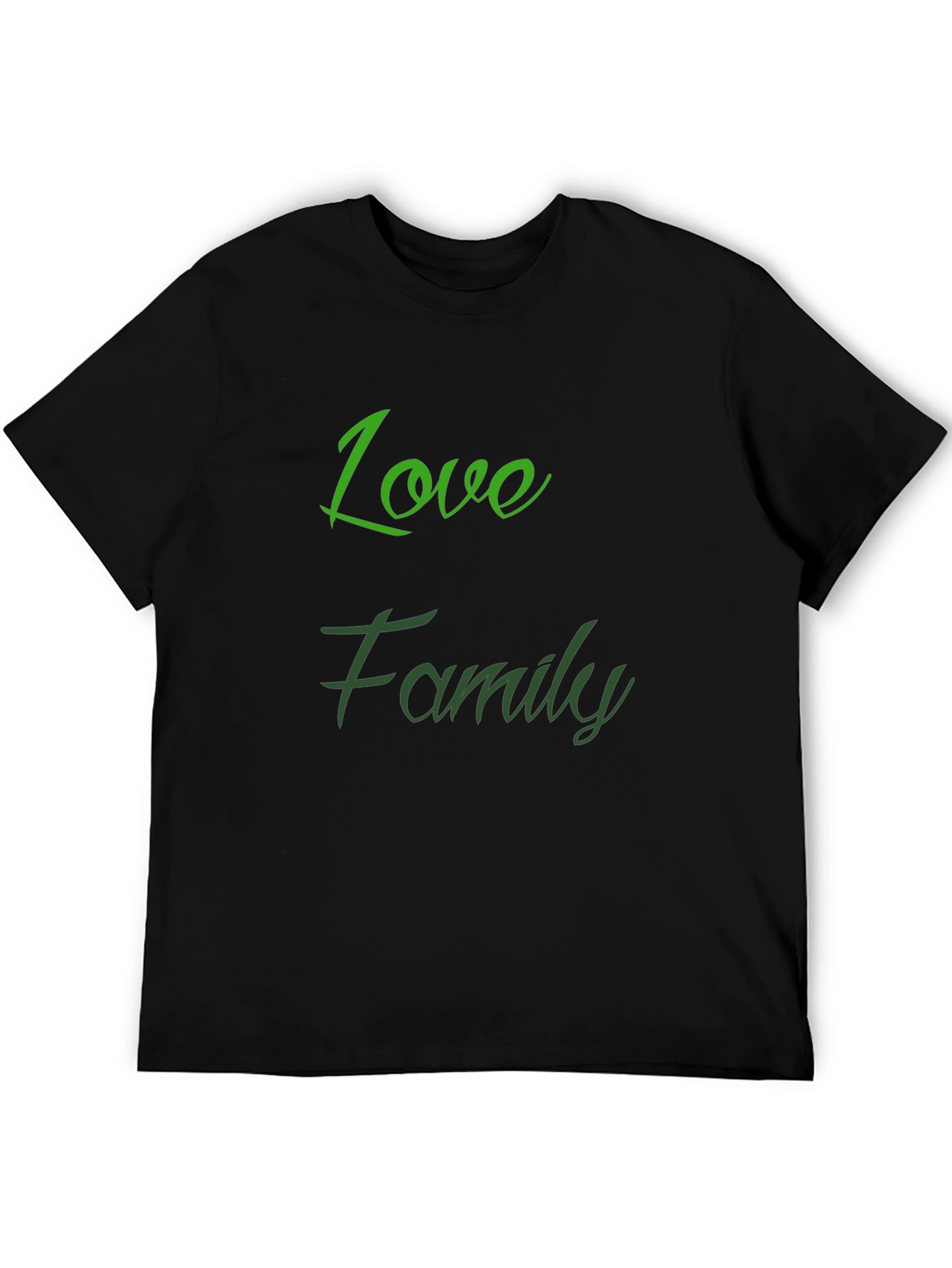Love Family Black T-Shirt