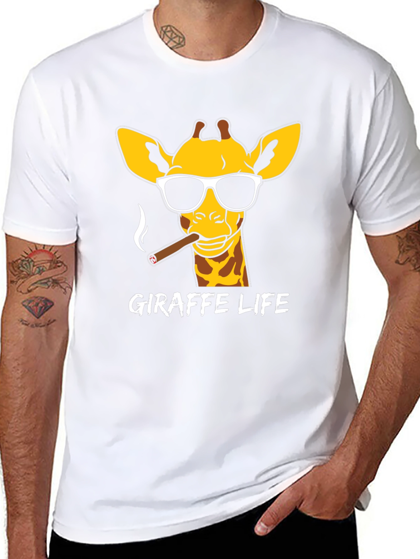 Giraffe Life T-Shirt - Cool Animal Tee