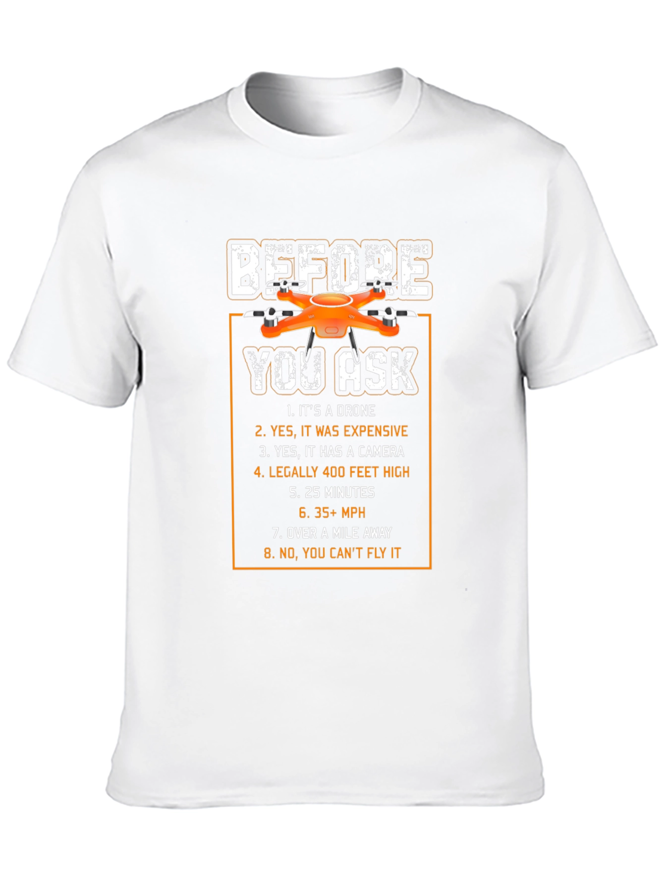 Drone Owner Funny T-Shirt - Before You Ask